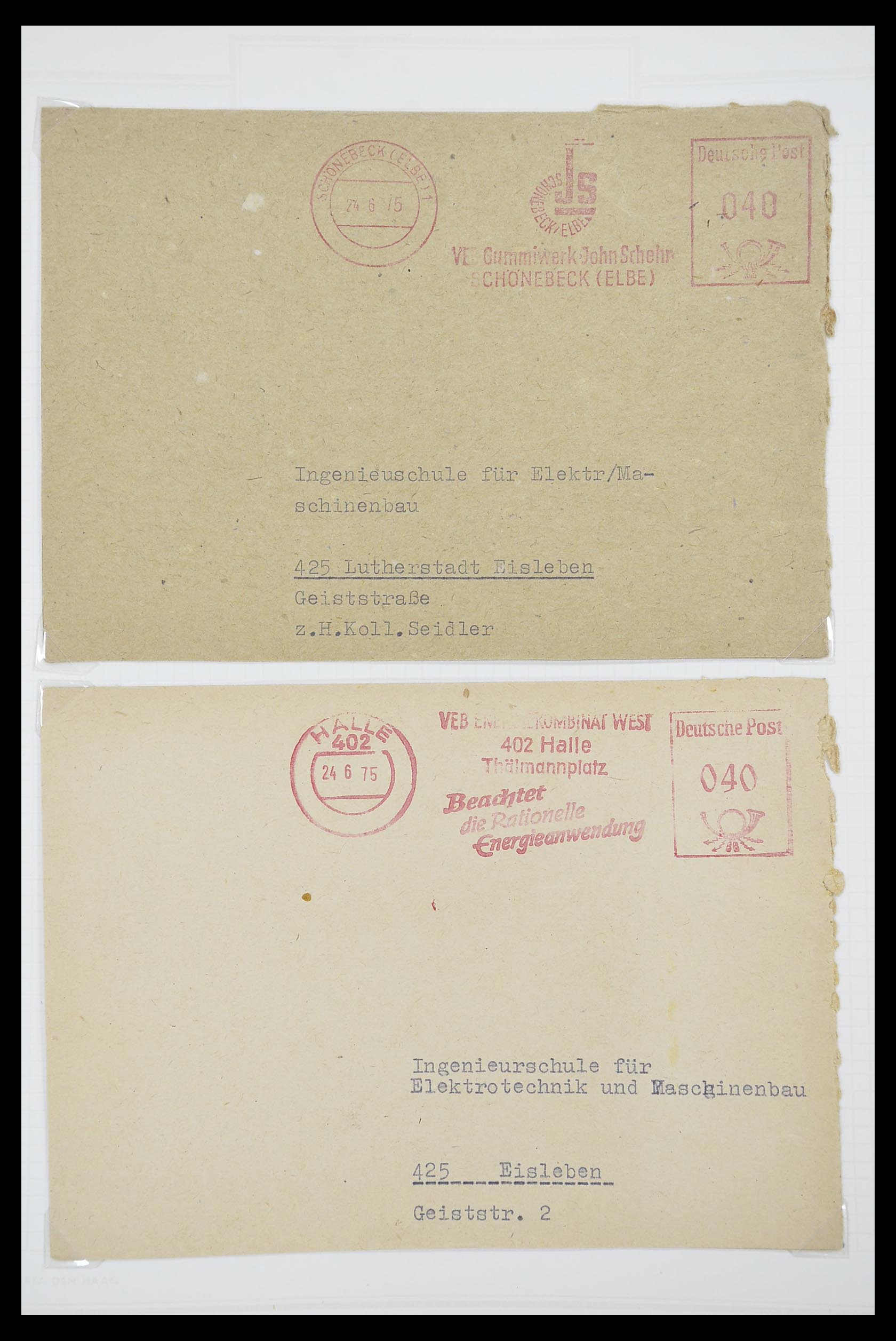 33883 049 - Stamp collection 33883 DDR service covers 1956-1986.
