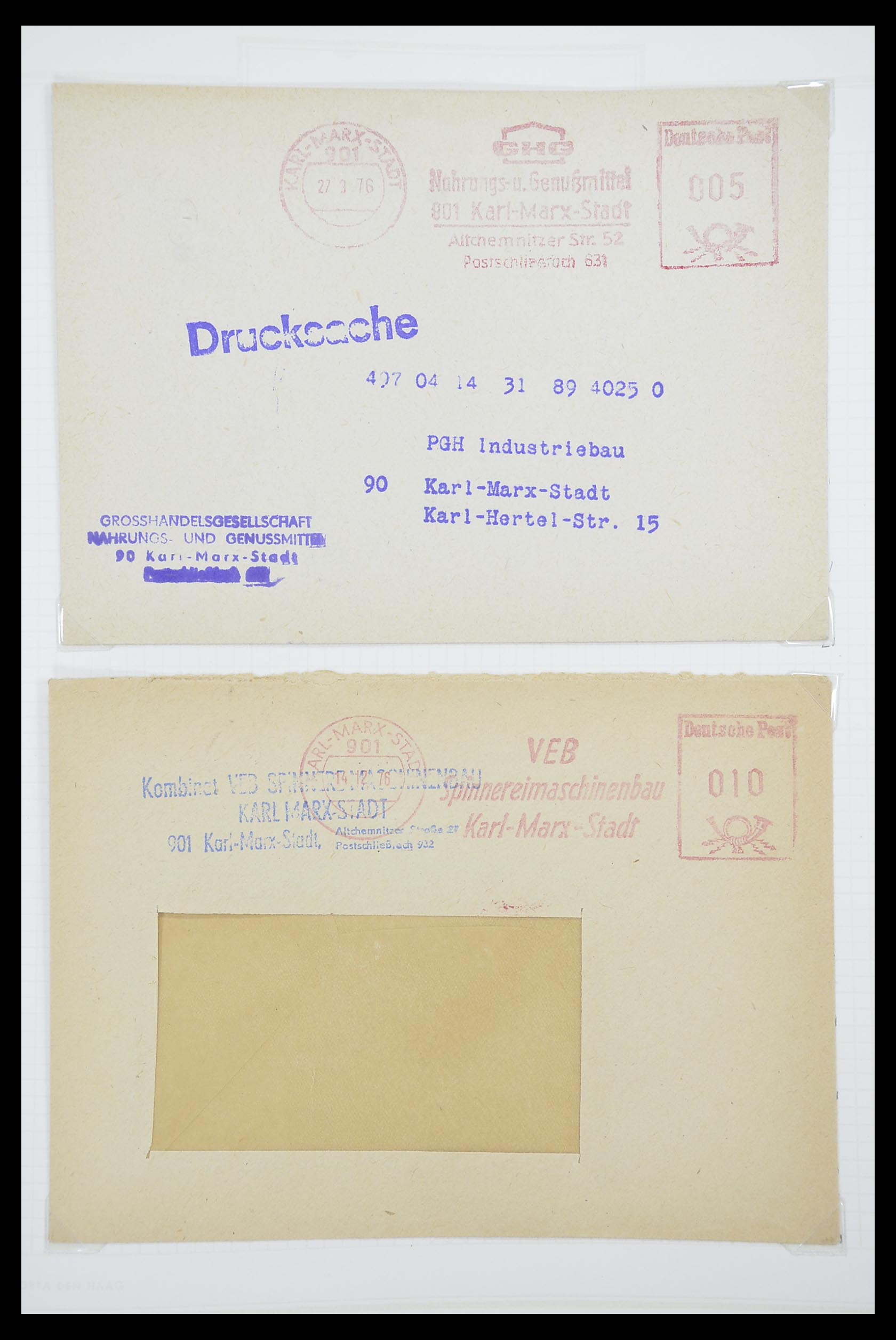 33883 050 - Postzegelverzameling 33883 DDR dienstbrieven 1956-1986.