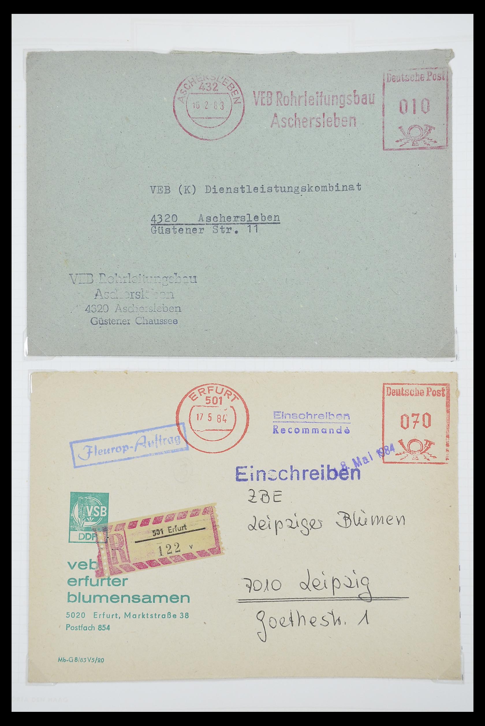 33883 052 - Postzegelverzameling 33883 DDR dienstbrieven 1956-1986.