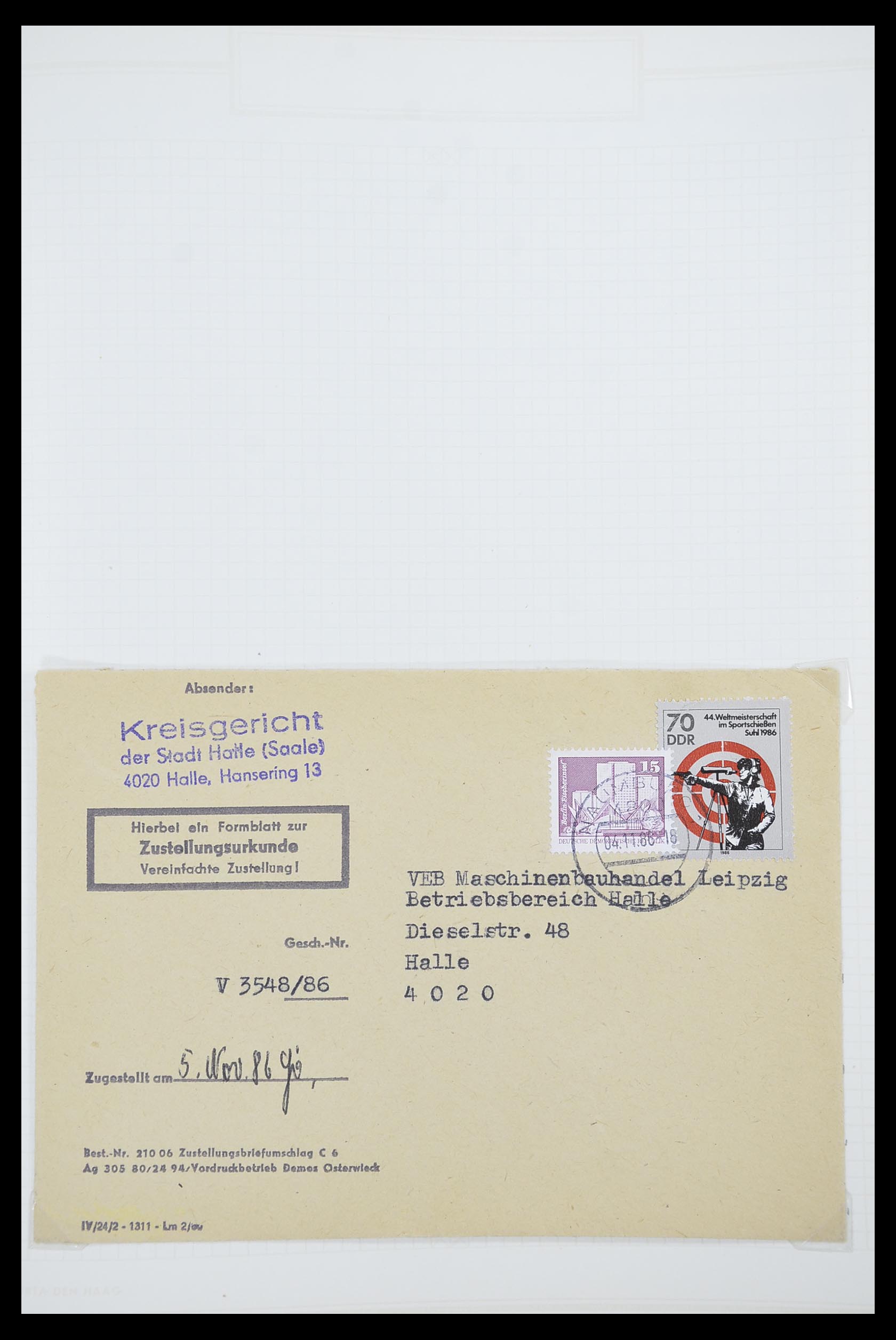 33883 054 - Postzegelverzameling 33883 DDR dienstbrieven 1956-1986.