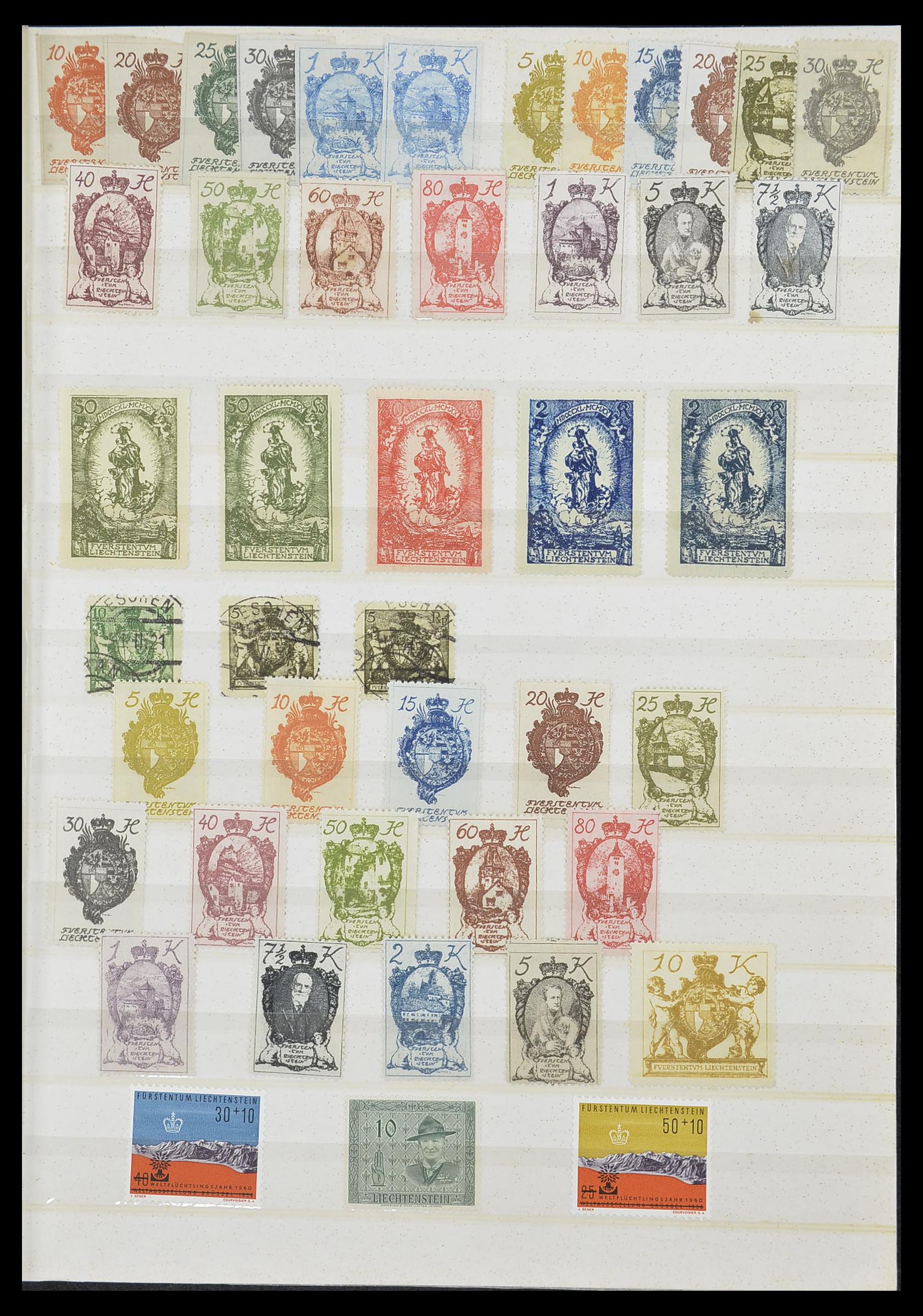 33884 001 - Stamp collection 33884 Liechtenstein 1920-2002.