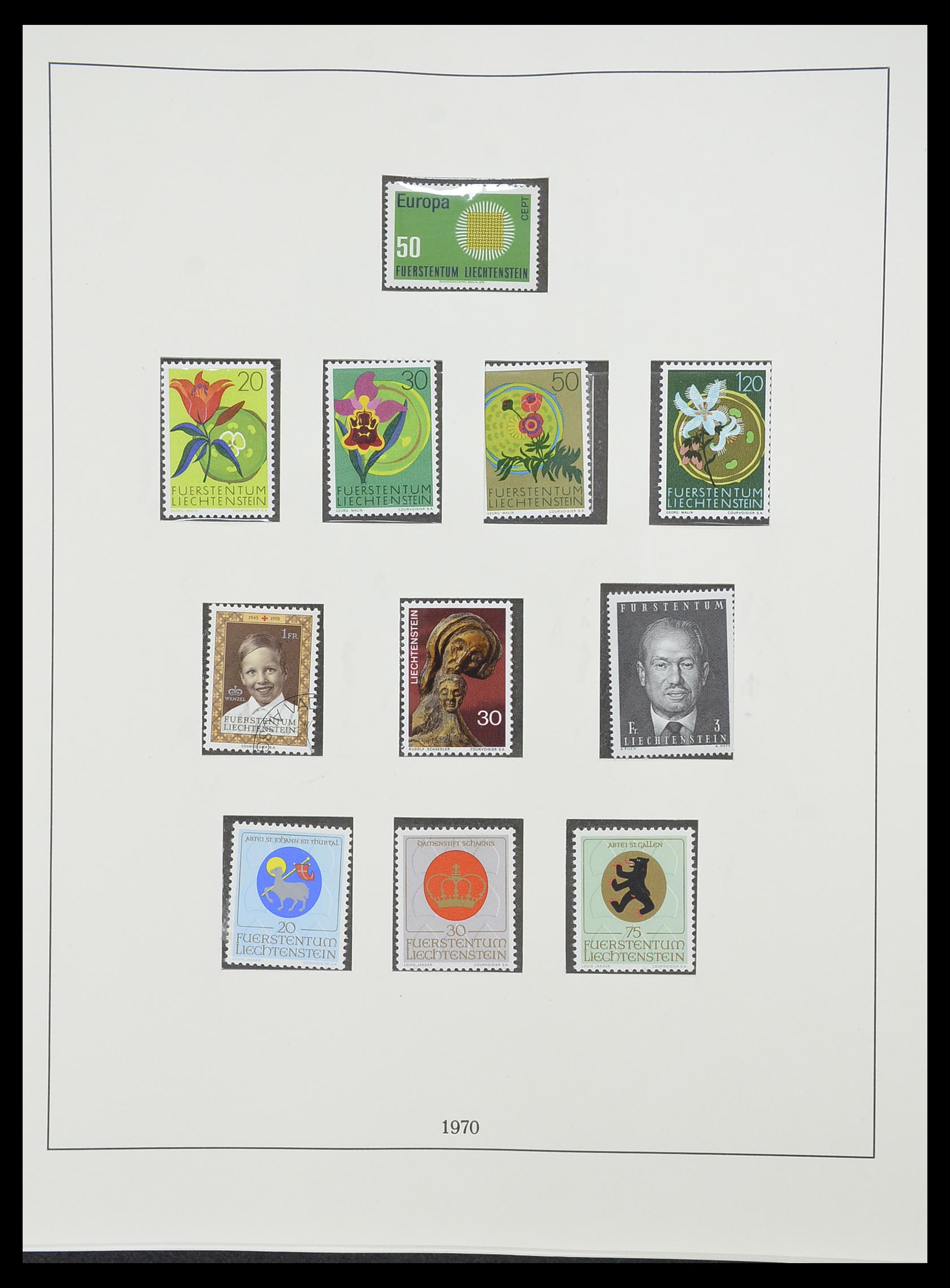 33884 036 - Stamp collection 33884 Liechtenstein 1920-2002.