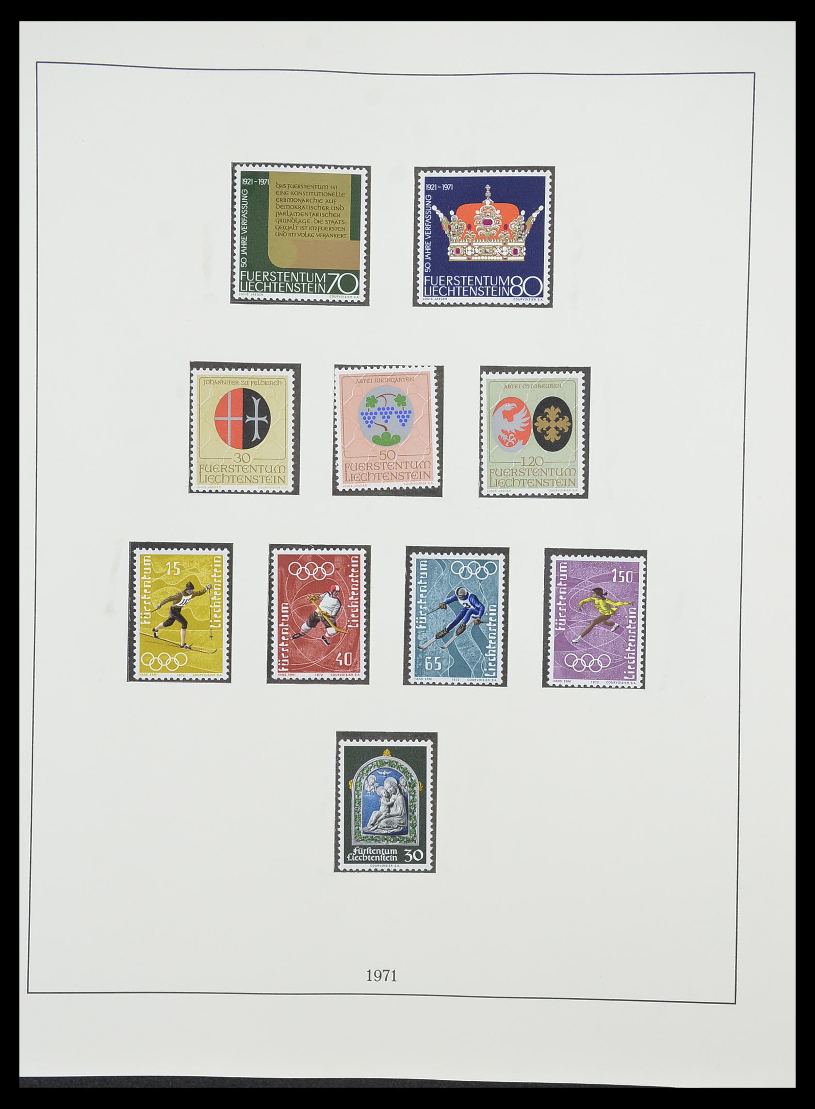 33884 039 - Stamp collection 33884 Liechtenstein 1920-2002.