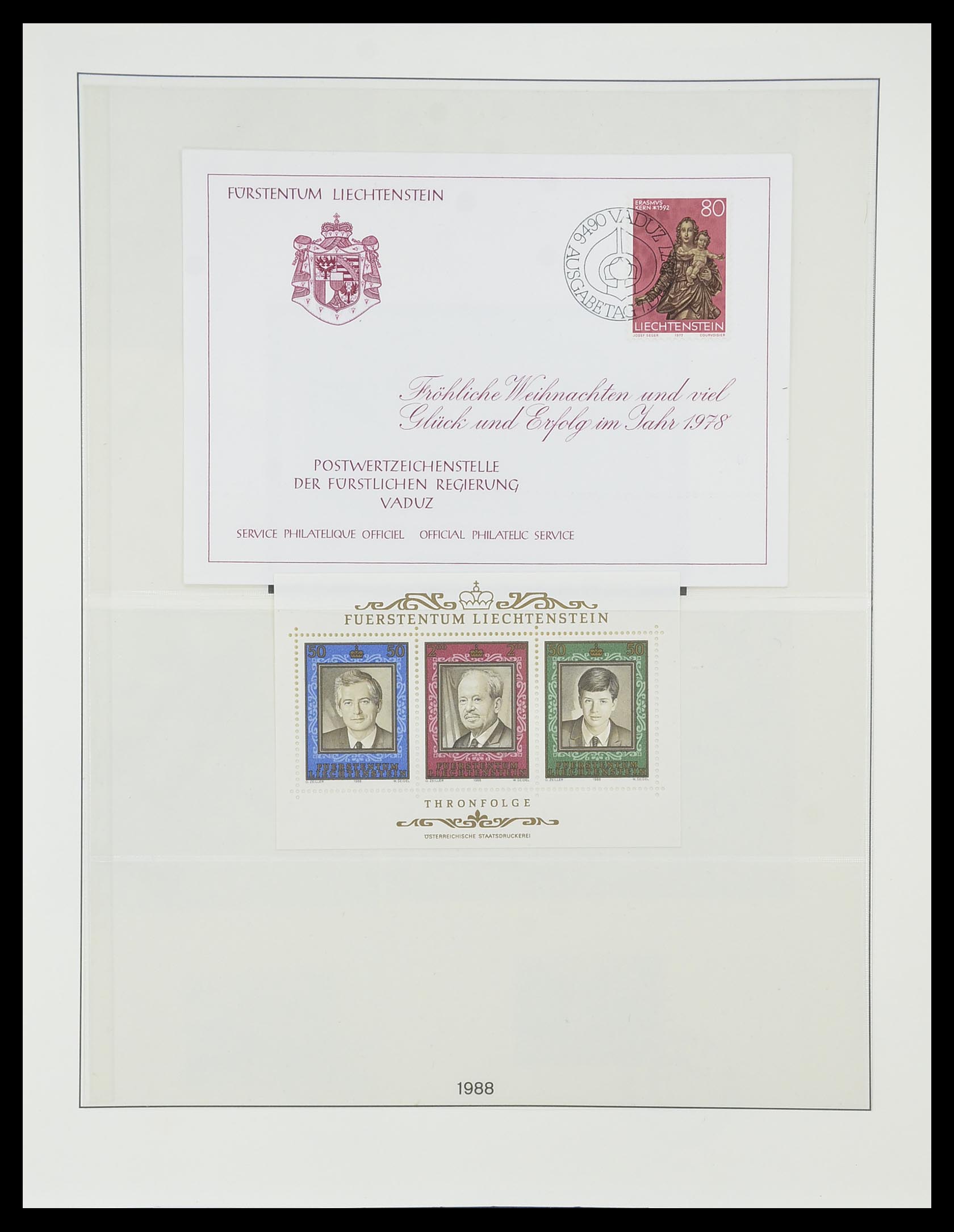 33884 081 - Stamp collection 33884 Liechtenstein 1920-2002.