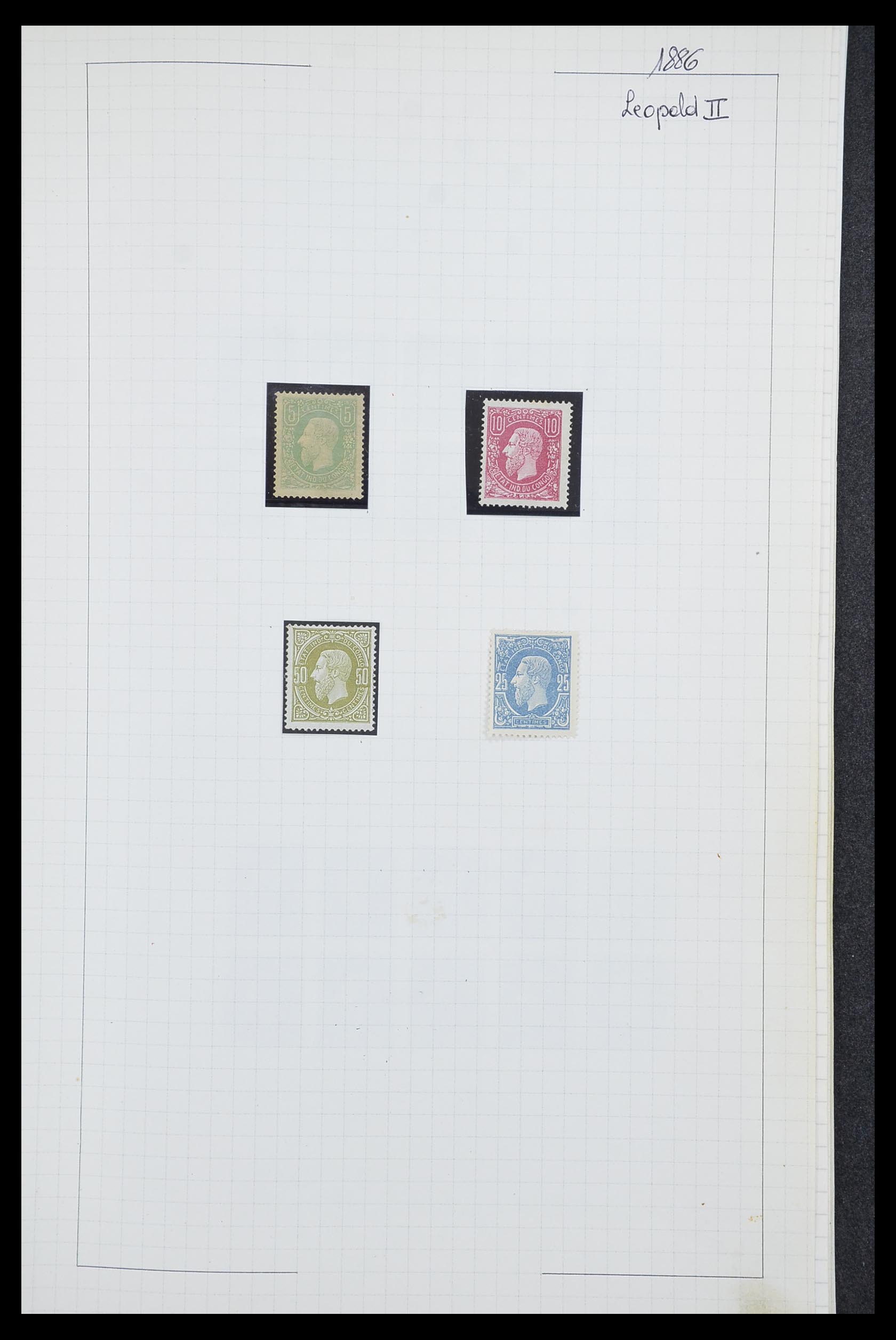 33885 001 - Postzegelverzameling 33885 Belgisch Congo 1886-1960.