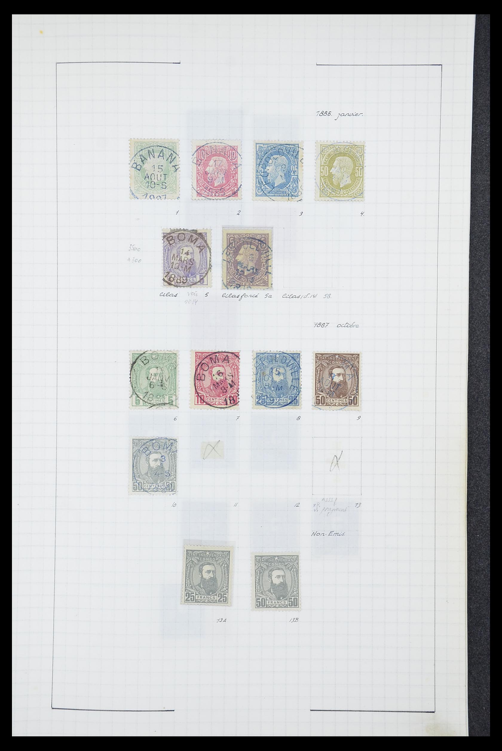 33885 004 - Postzegelverzameling 33885 Belgisch Congo 1886-1960.