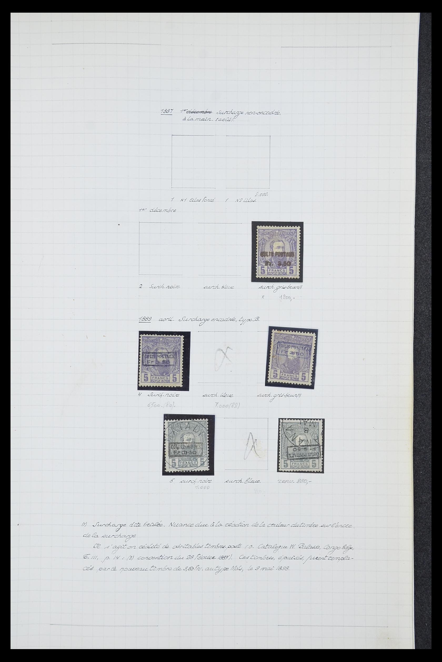 33885 007 - Postzegelverzameling 33885 Belgisch Congo 1886-1960.