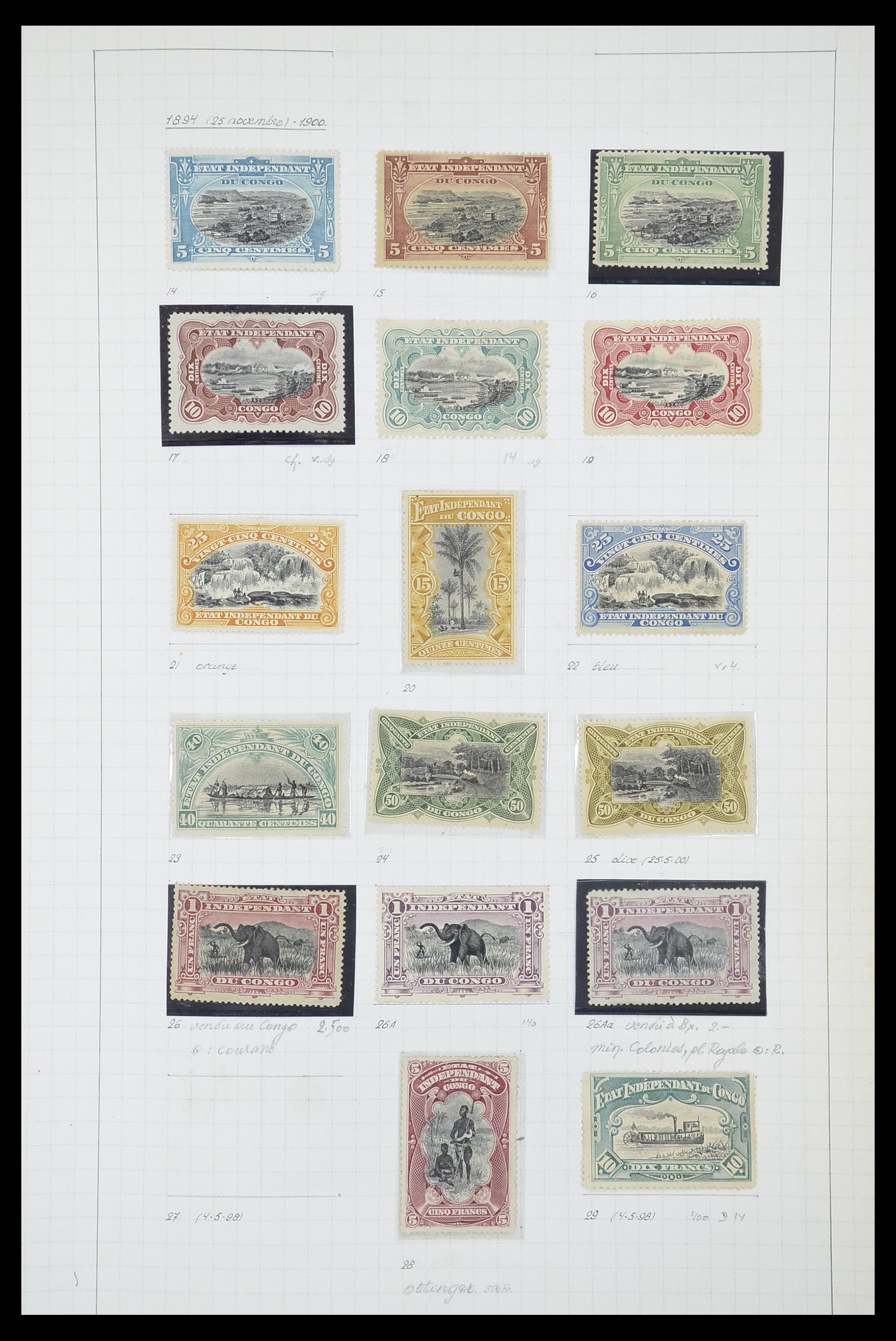 33885 011 - Postzegelverzameling 33885 Belgisch Congo 1886-1960.