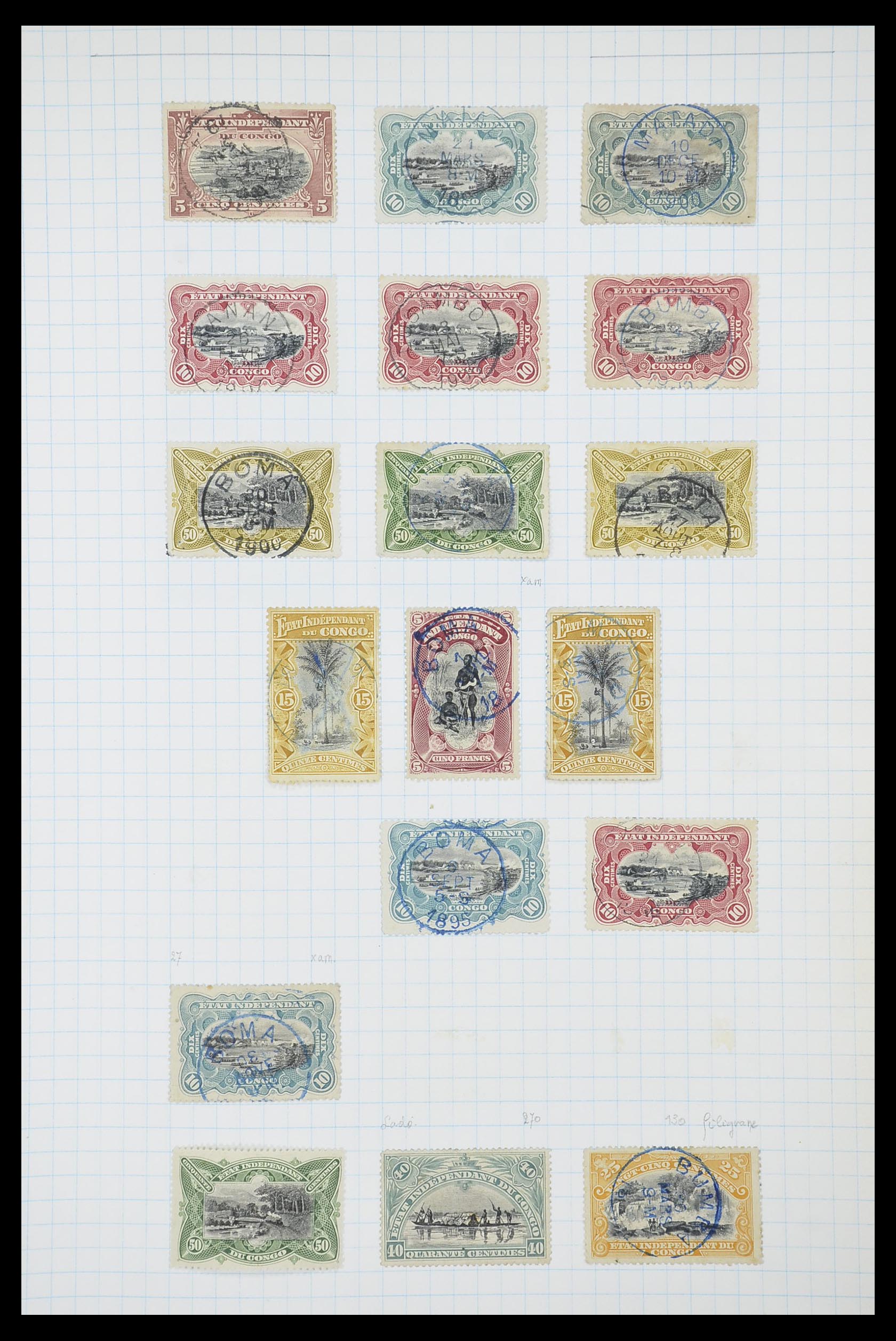 33885 013 - Stamp collection 33885 Belgian Congo 1886-1960.
