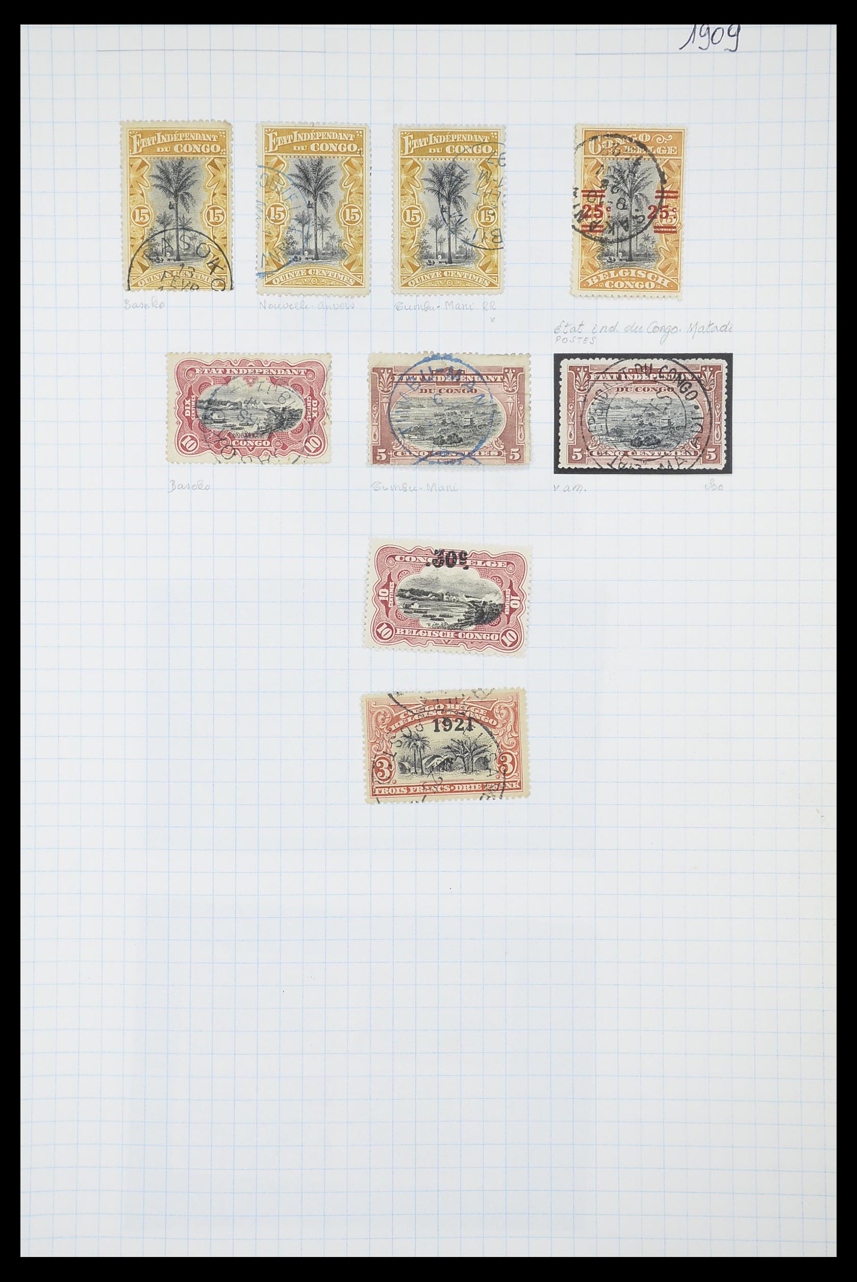 33885 015 - Stamp collection 33885 Belgian Congo 1886-1960.