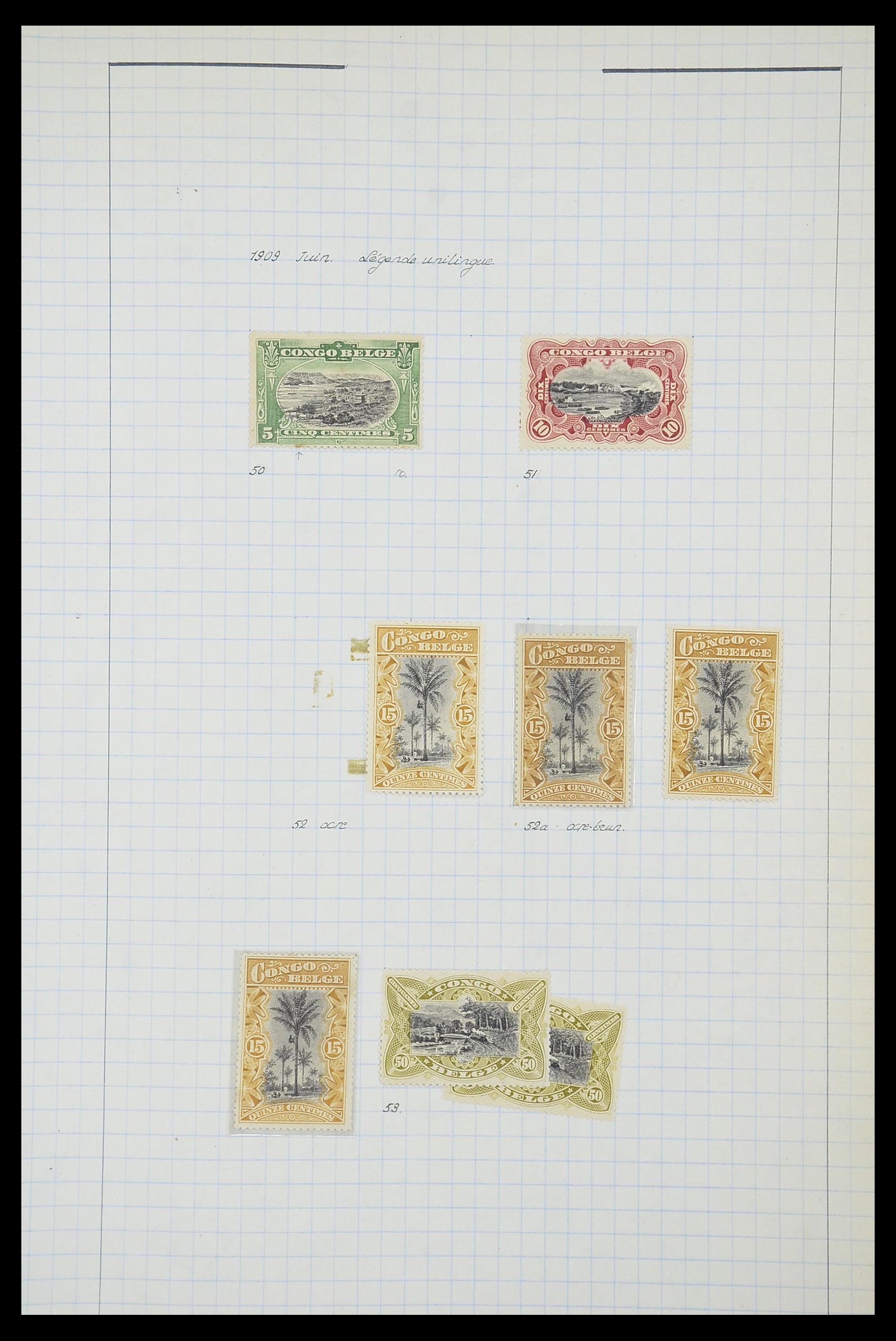 33885 018 - Postzegelverzameling 33885 Belgisch Congo 1886-1960.