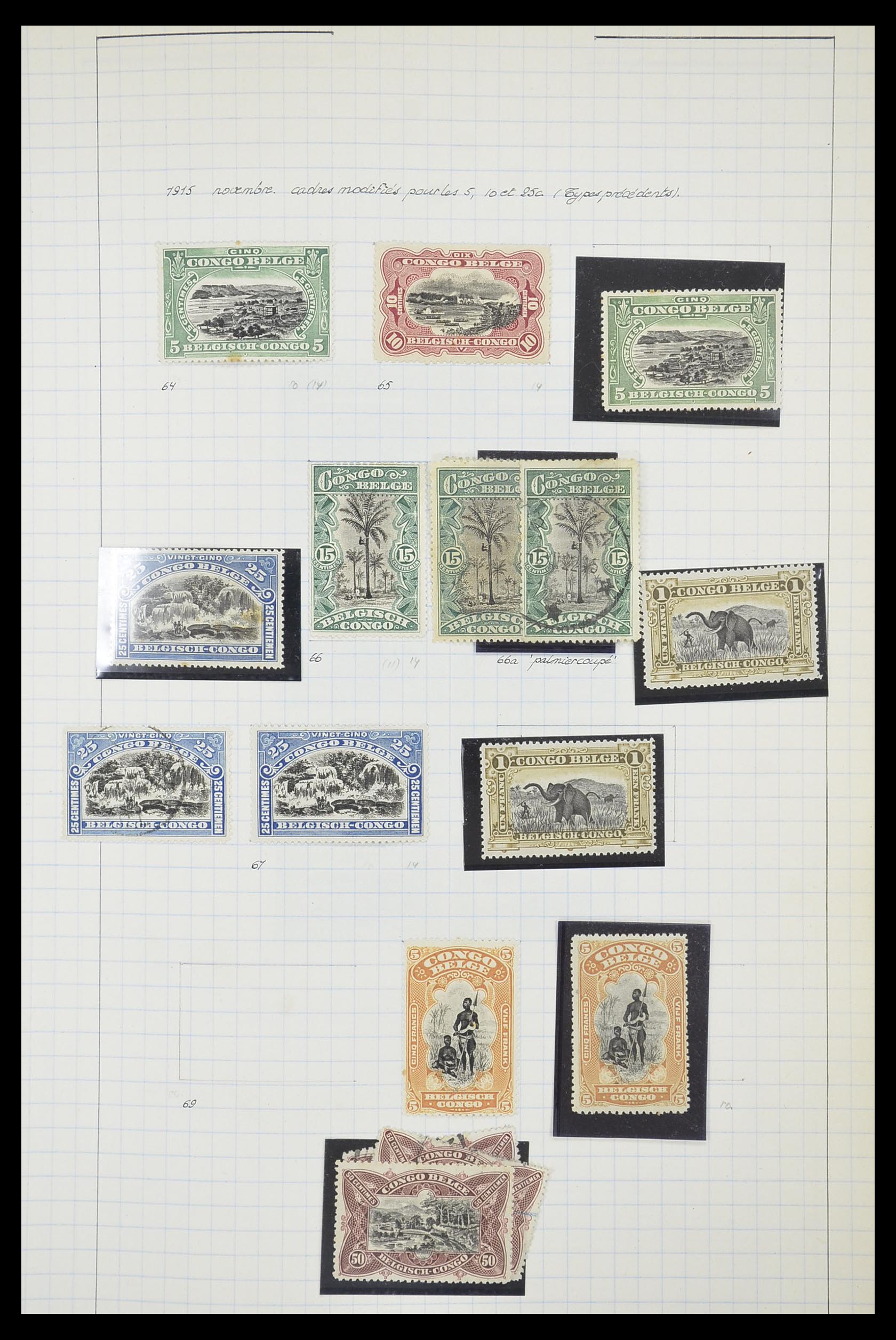 33885 022 - Stamp collection 33885 Belgian Congo 1886-1960.