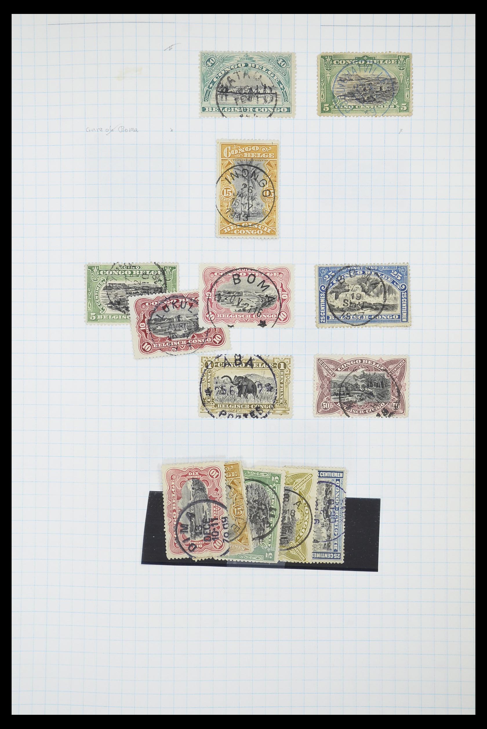 33885 027 - Postzegelverzameling 33885 Belgisch Congo 1886-1960.