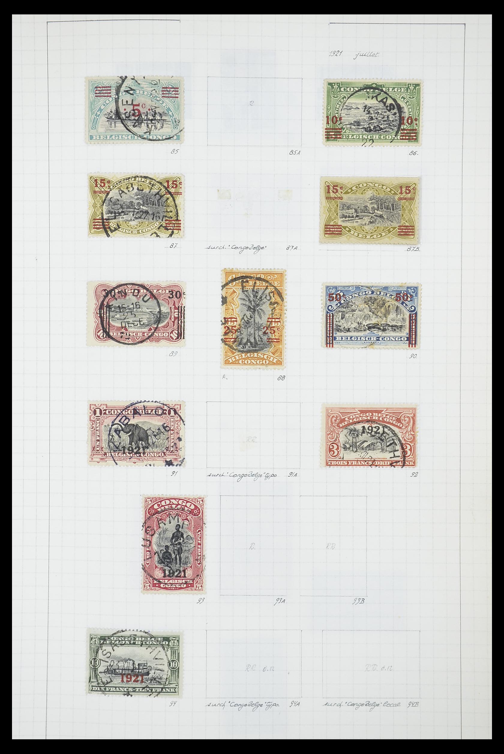 33885 030 - Stamp collection 33885 Belgian Congo 1886-1960.