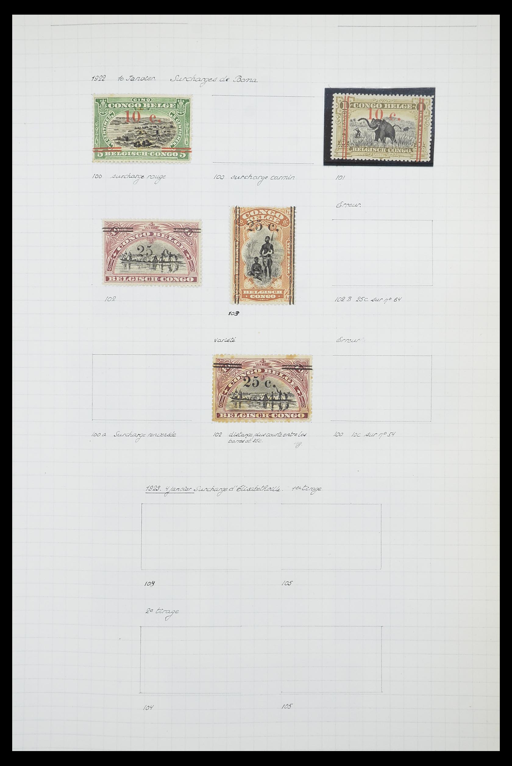 33885 037 - Postzegelverzameling 33885 Belgisch Congo 1886-1960.