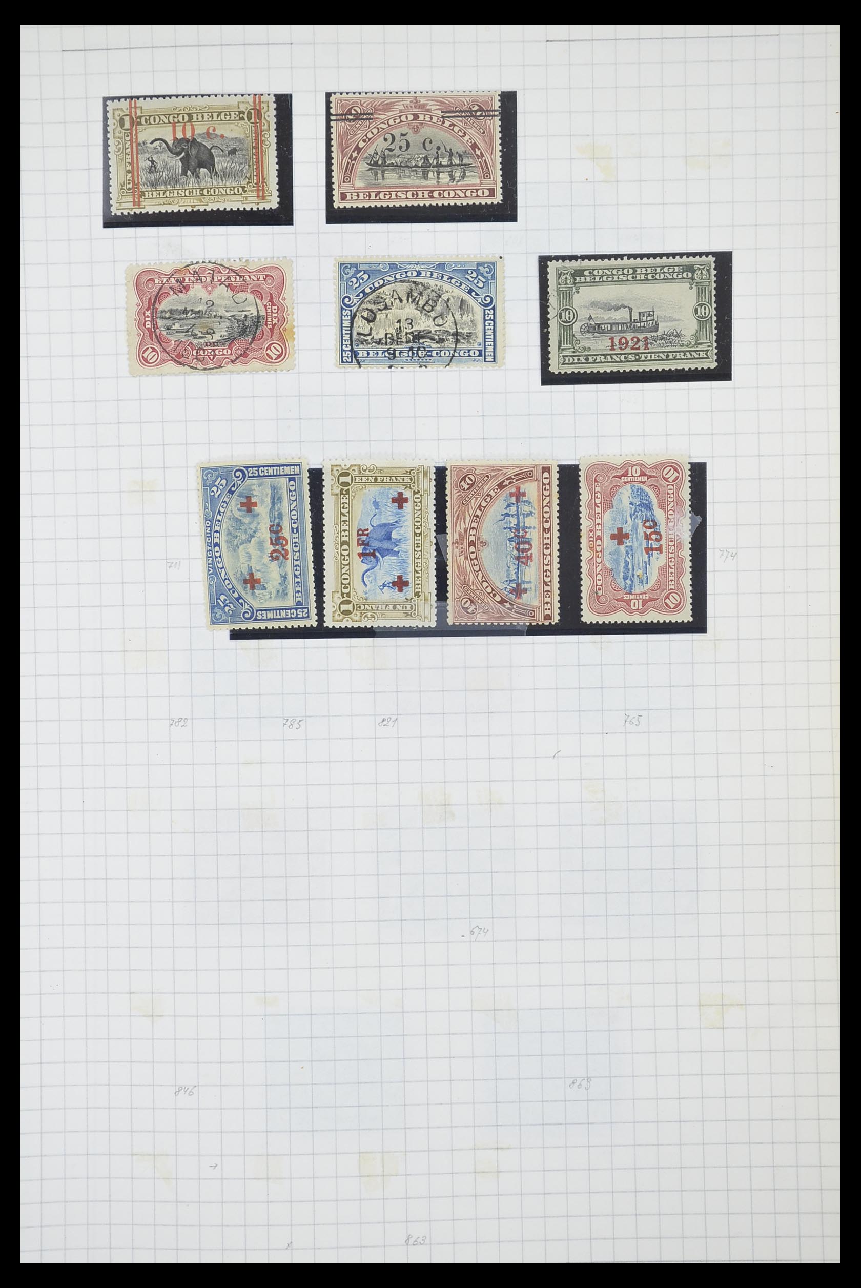 33885 040 - Stamp collection 33885 Belgian Congo 1886-1960.