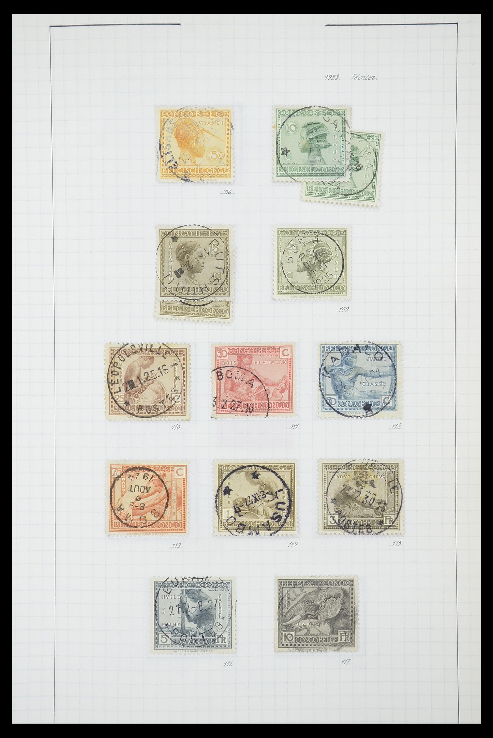 33885 041 - Stamp collection 33885 Belgian Congo 1886-1960.