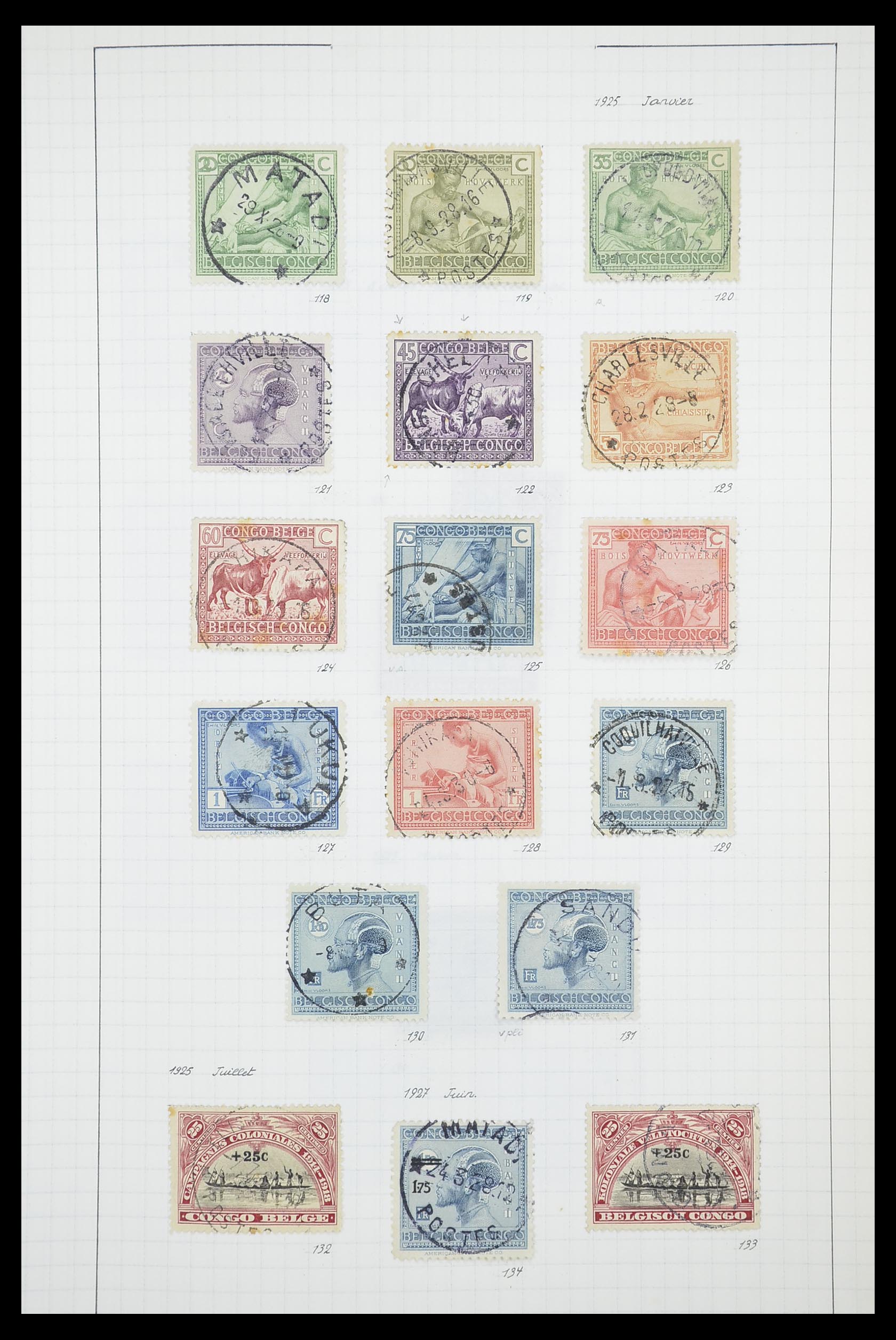 33885 043 - Stamp collection 33885 Belgian Congo 1886-1960.