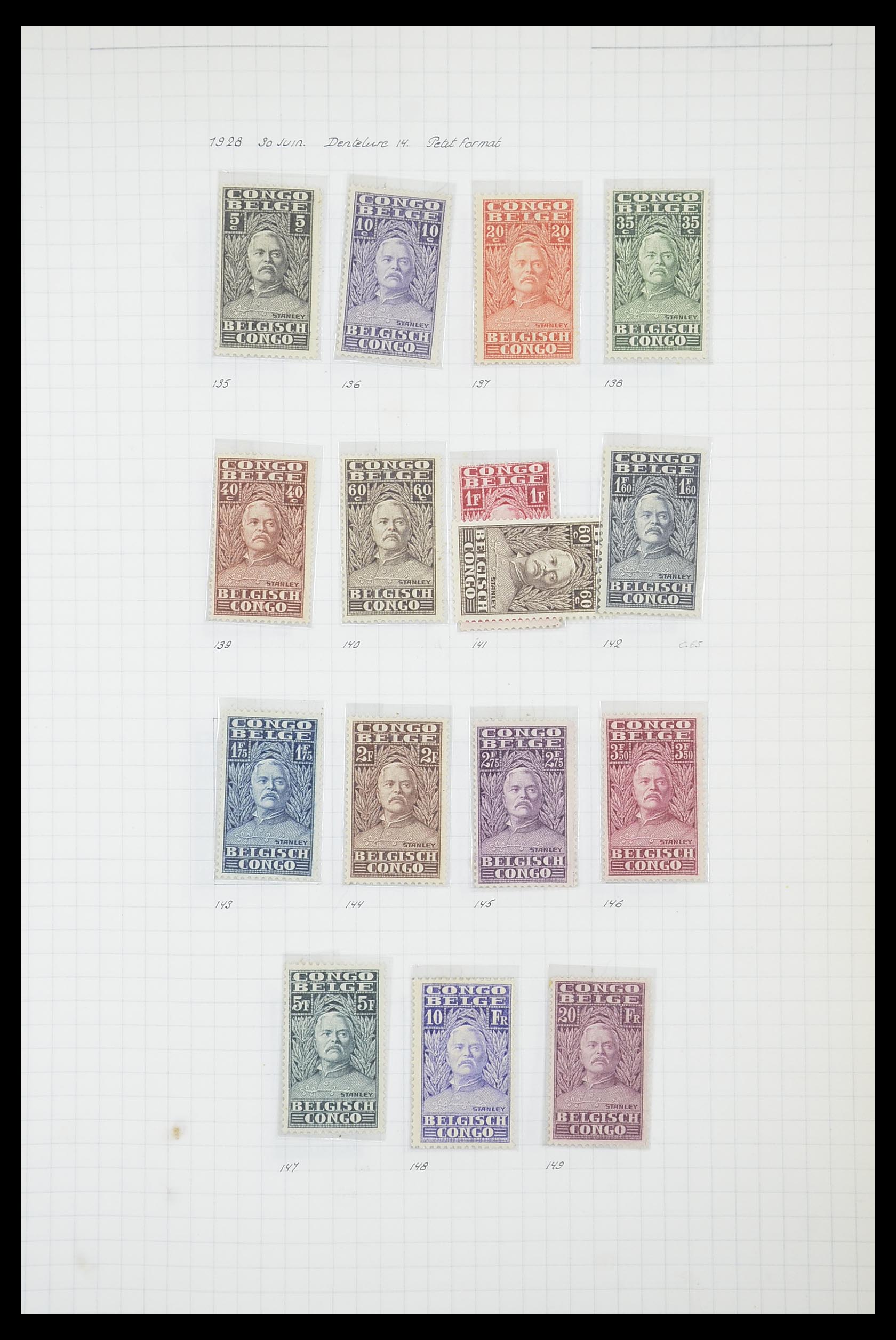 33885 046 - Postzegelverzameling 33885 Belgisch Congo 1886-1960.