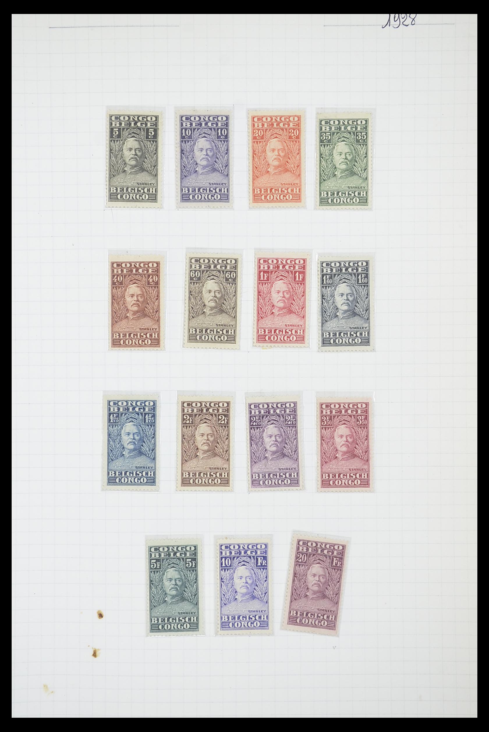 33885 047 - Postzegelverzameling 33885 Belgisch Congo 1886-1960.
