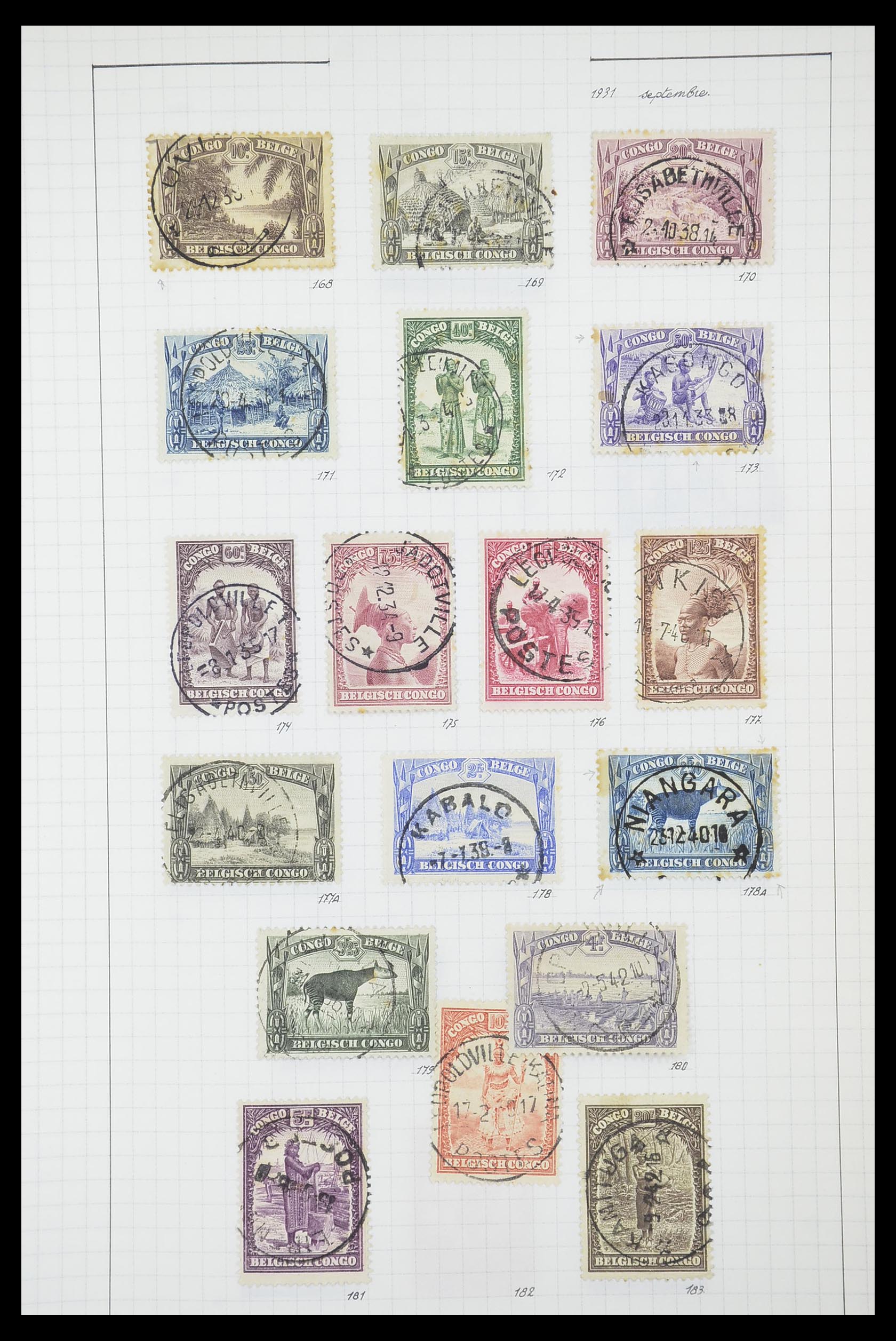33885 057 - Postzegelverzameling 33885 Belgisch Congo 1886-1960.