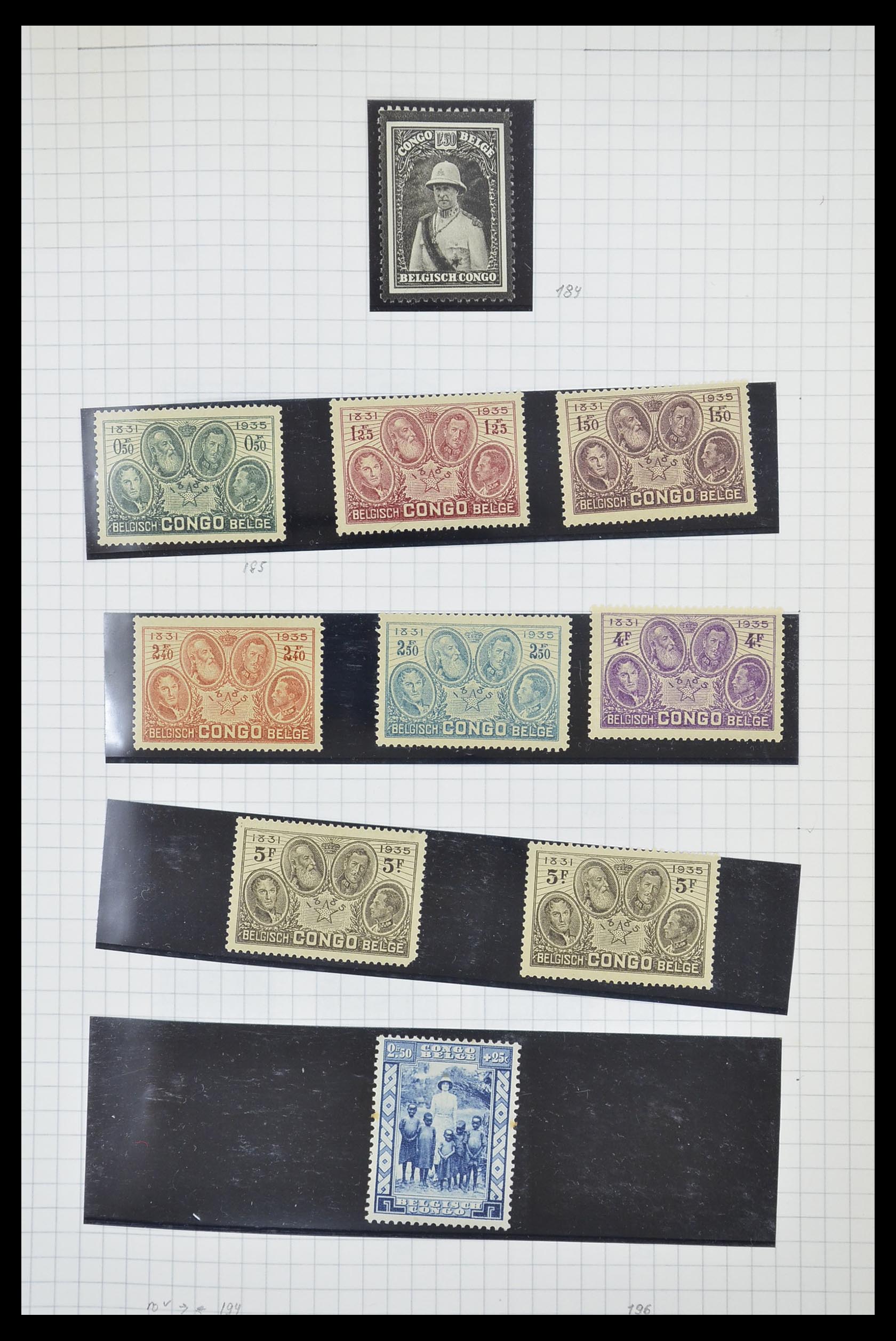 33885 064 - Postzegelverzameling 33885 Belgisch Congo 1886-1960.