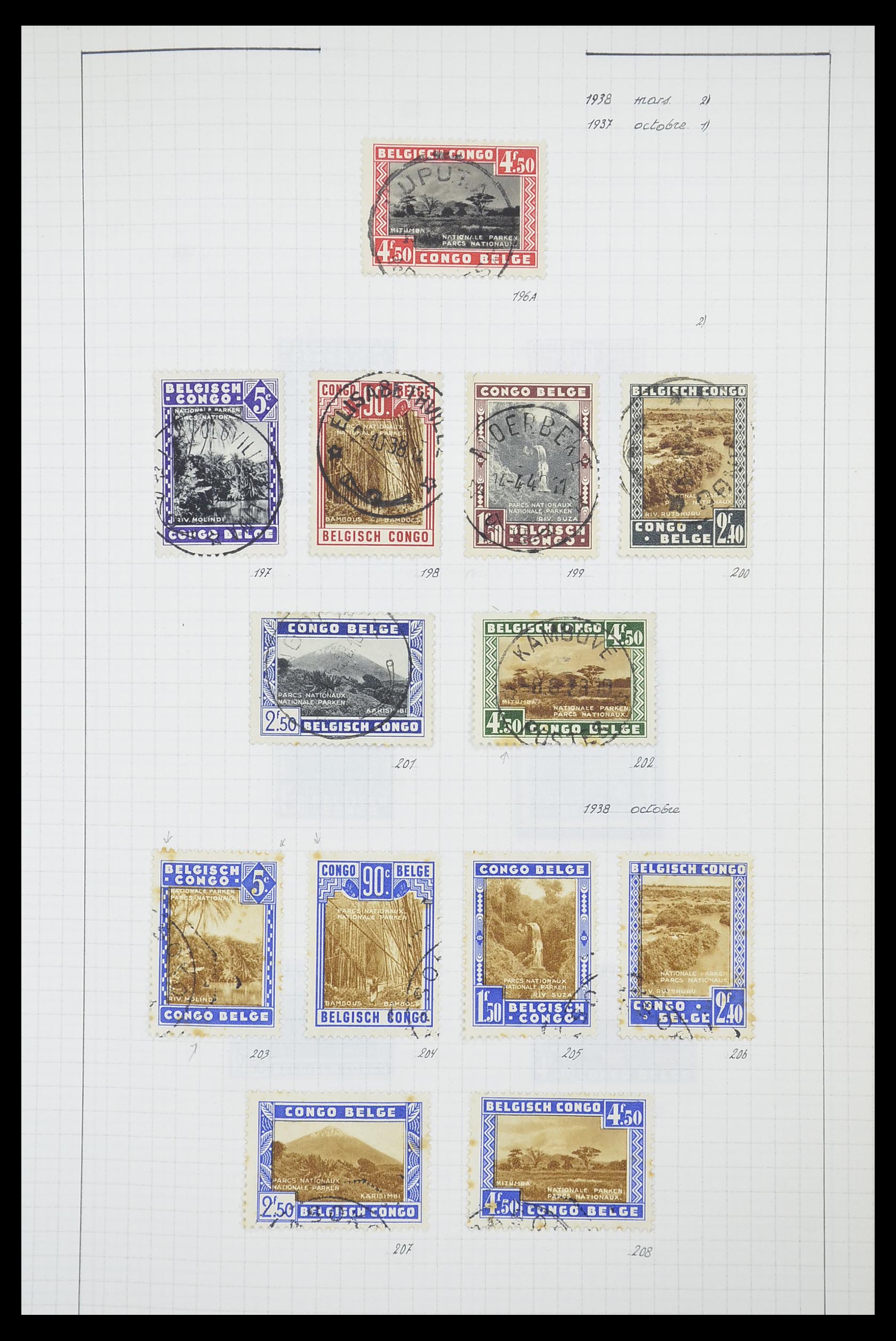 33885 065 - Postzegelverzameling 33885 Belgisch Congo 1886-1960.