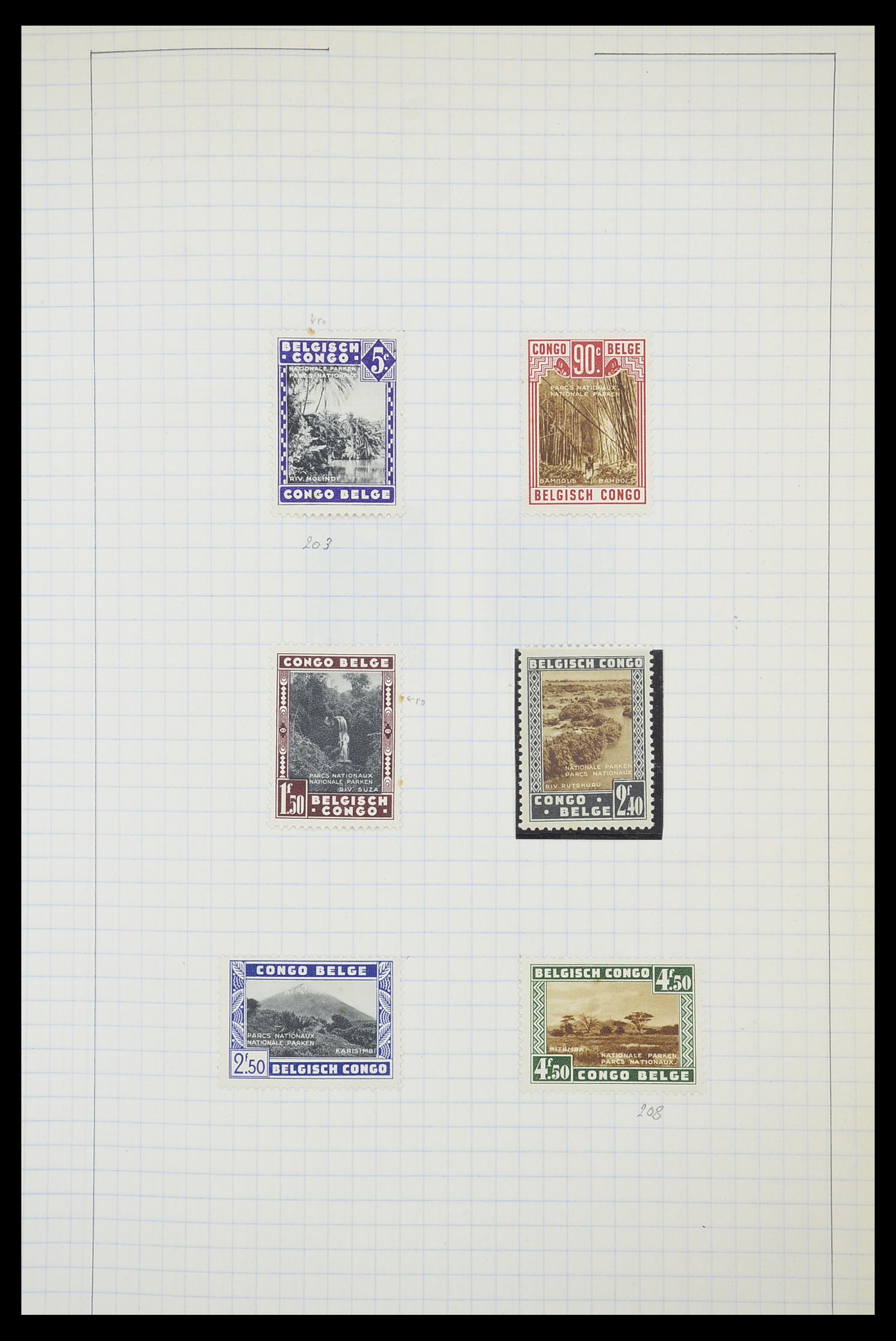 33885 066 - Postzegelverzameling 33885 Belgisch Congo 1886-1960.