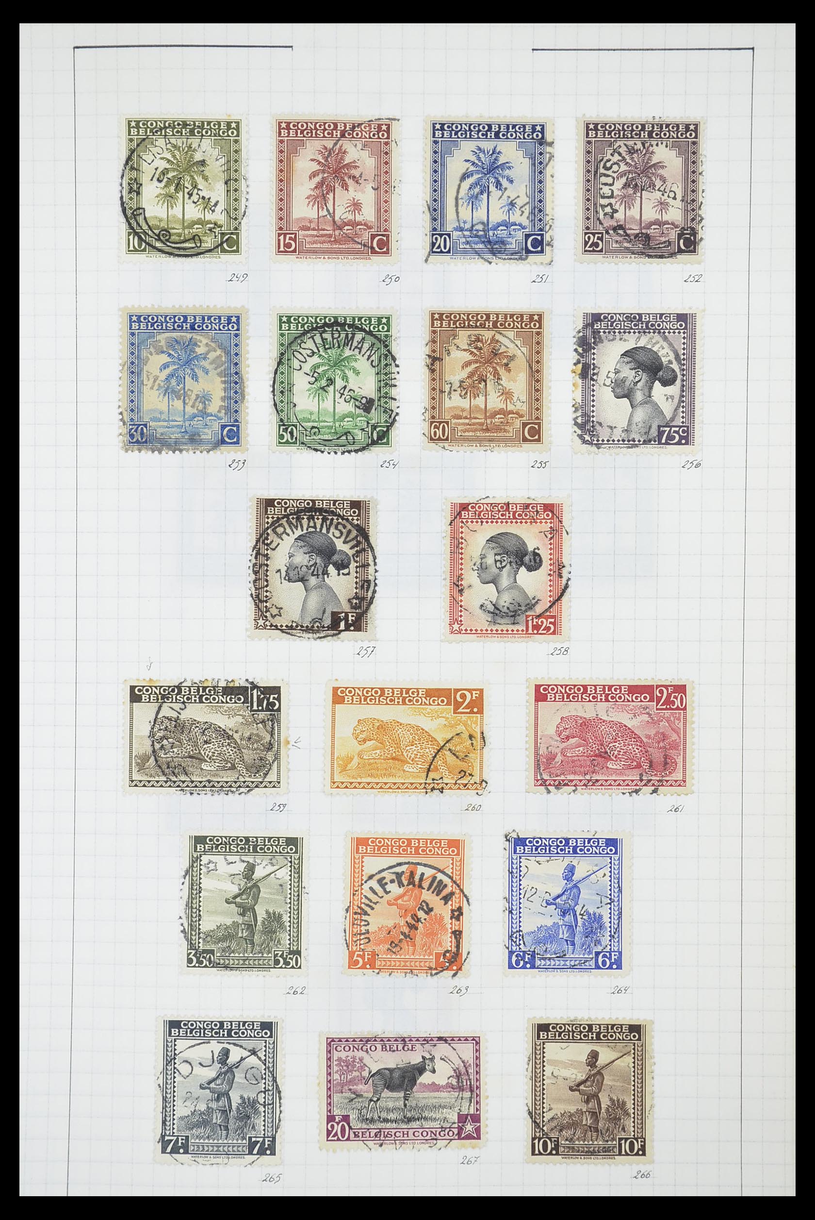 33885 079 - Postzegelverzameling 33885 Belgisch Congo 1886-1960.