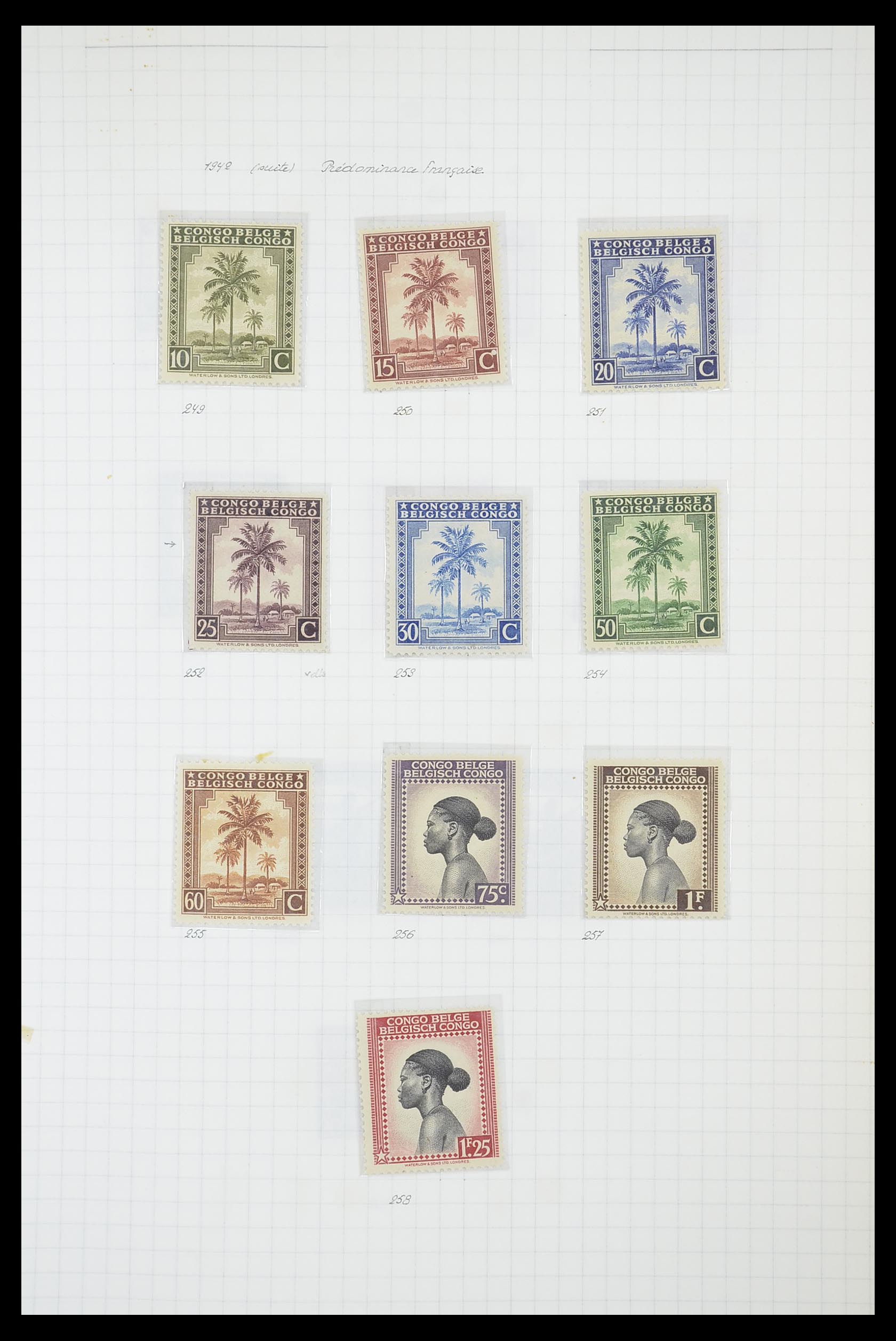 33885 080 - Postzegelverzameling 33885 Belgisch Congo 1886-1960.