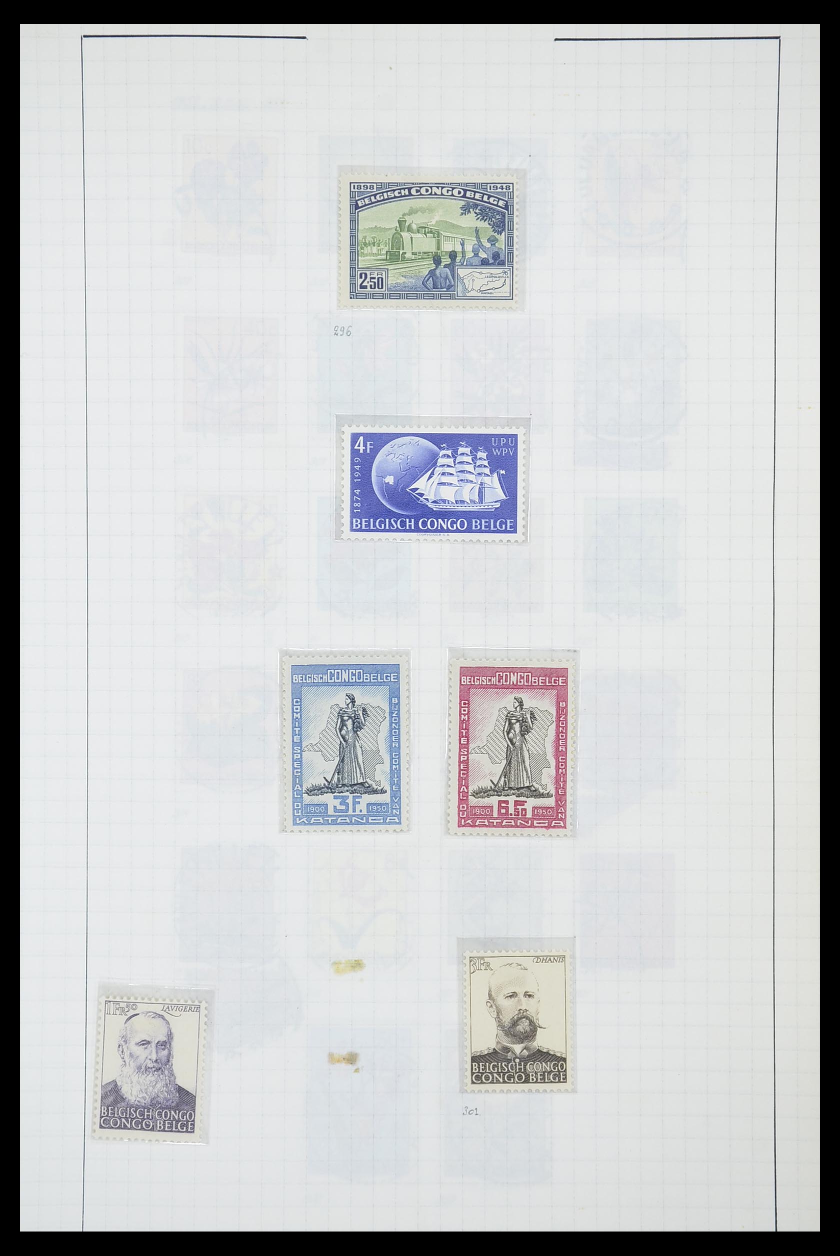 33885 089 - Postzegelverzameling 33885 Belgisch Congo 1886-1960.