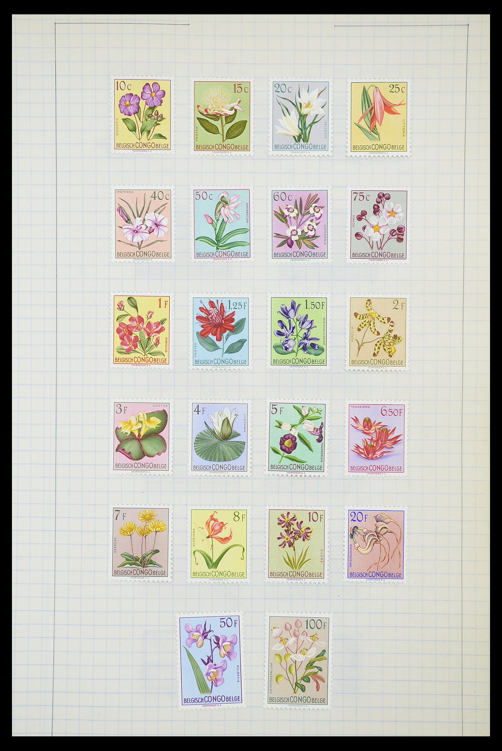 33885 091 - Postzegelverzameling 33885 Belgisch Congo 1886-1960.