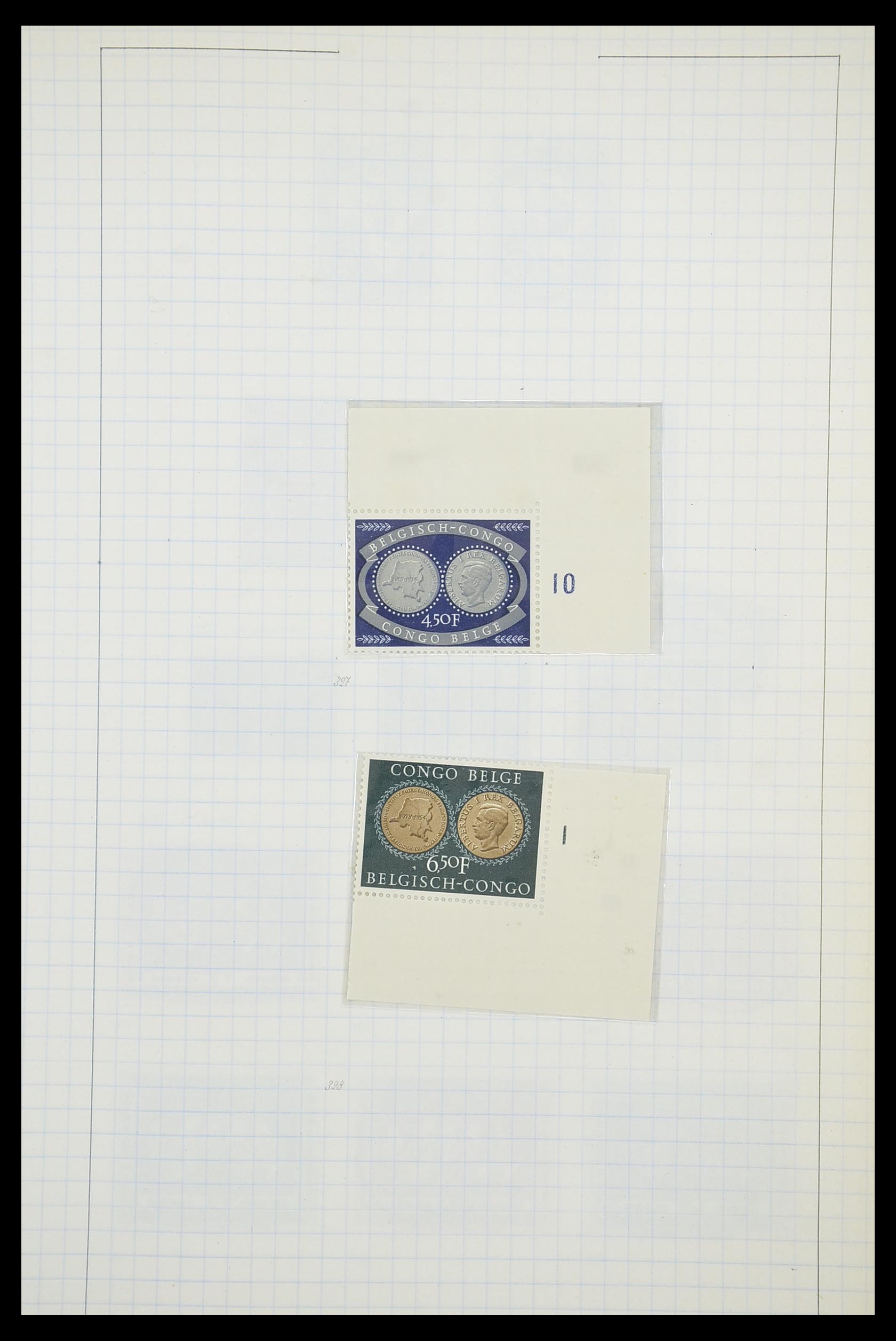 33885 094 - Postzegelverzameling 33885 Belgisch Congo 1886-1960.