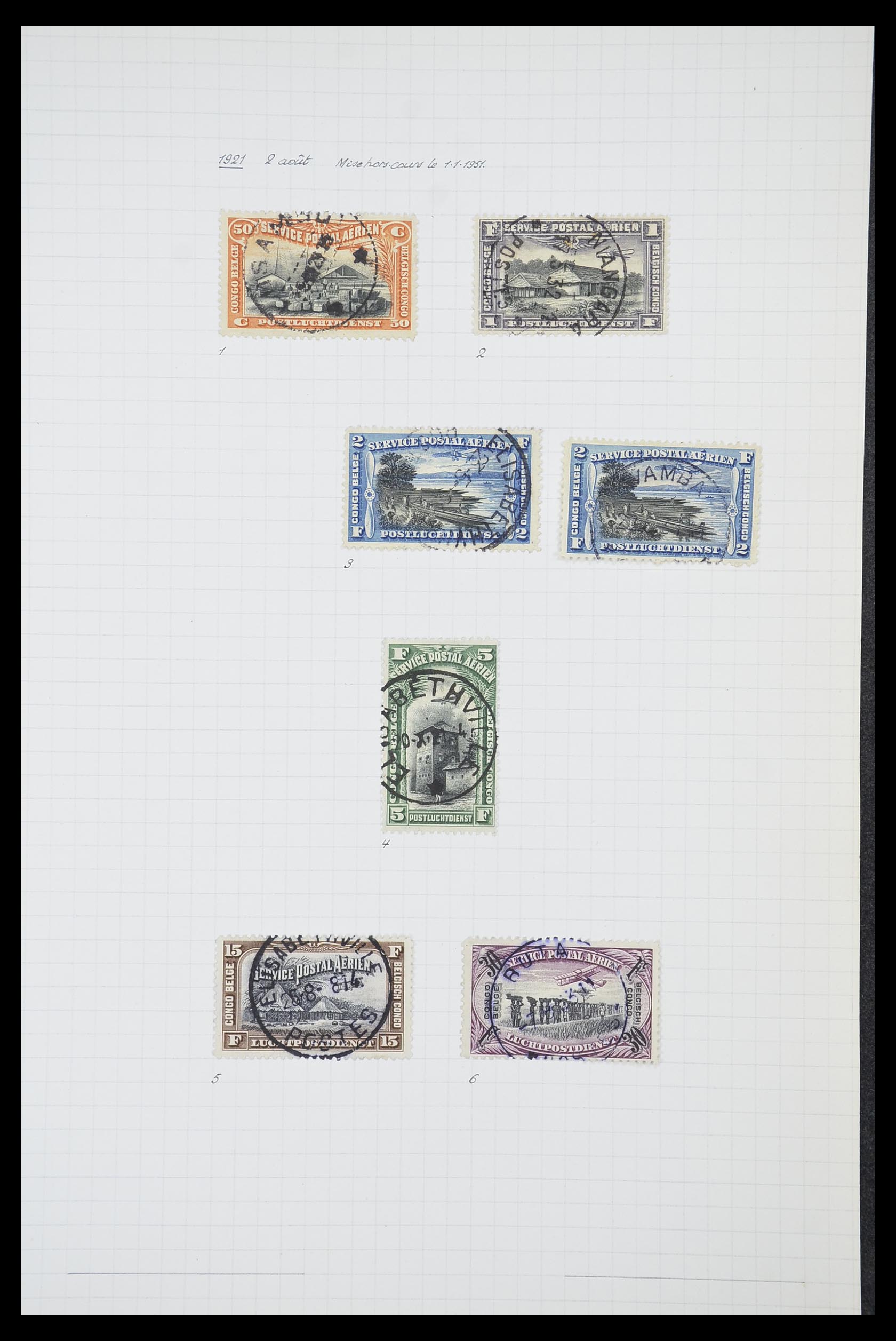 33885 112 - Postzegelverzameling 33885 Belgisch Congo 1886-1960.