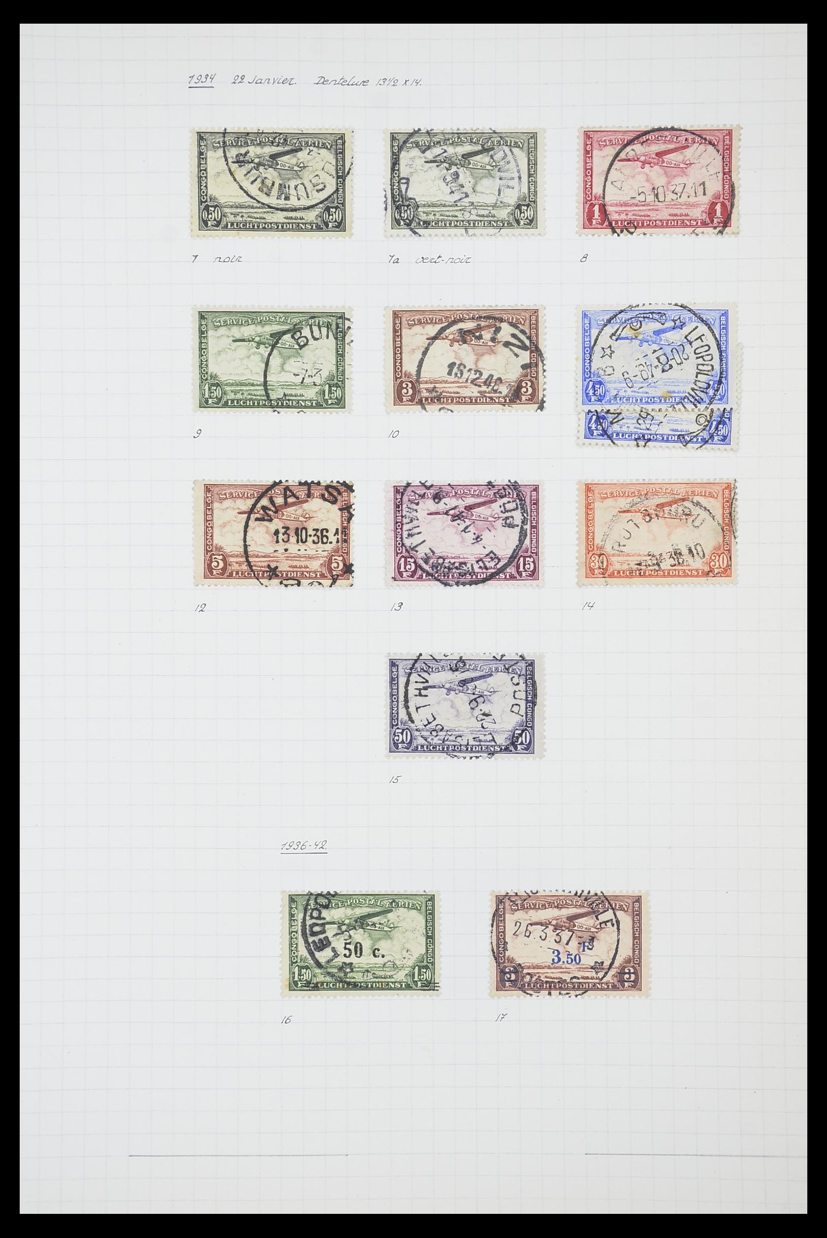 33885 113 - Postzegelverzameling 33885 Belgisch Congo 1886-1960.