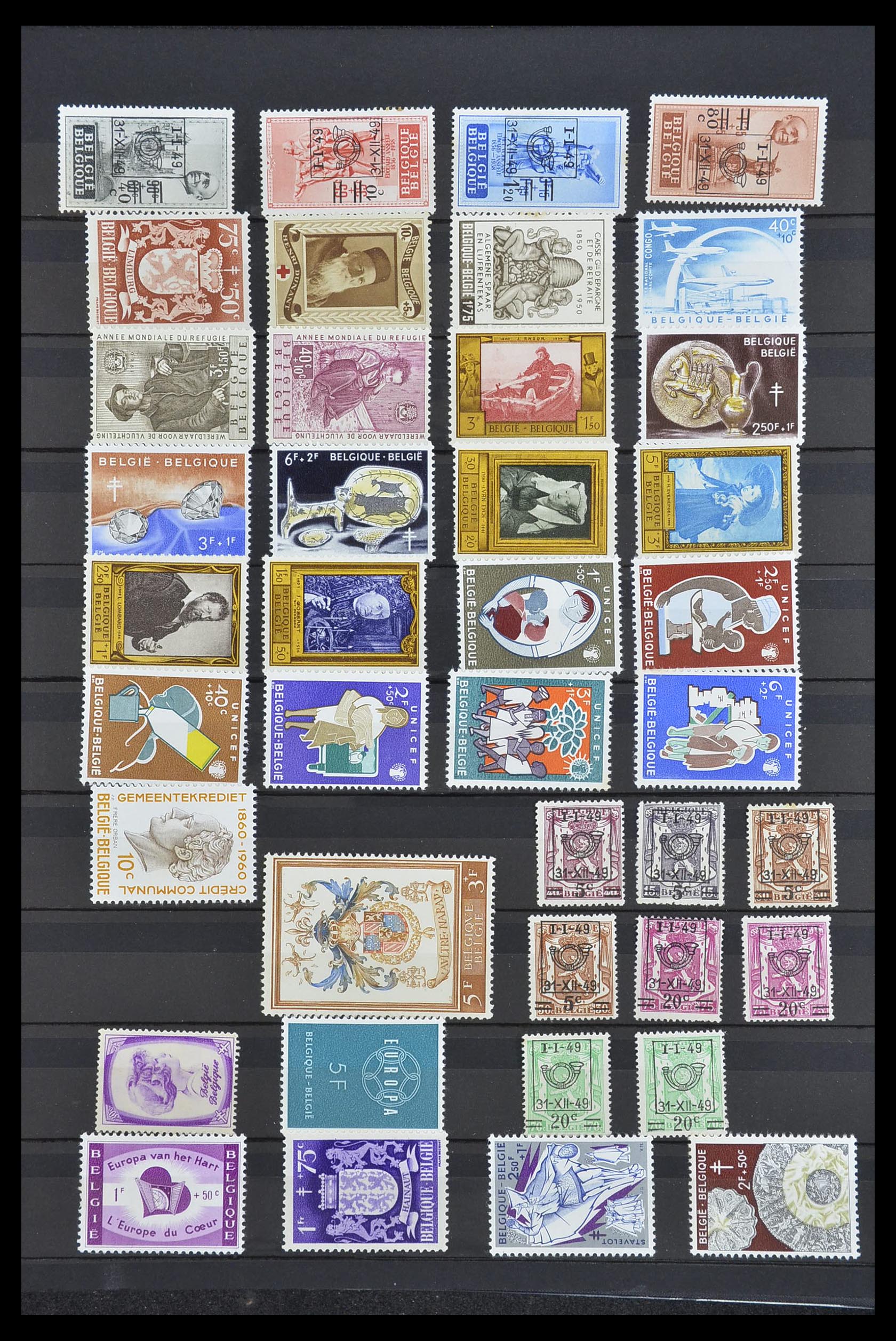 33886 004 - Postzegelverzameling 33886 België 1858-1974.