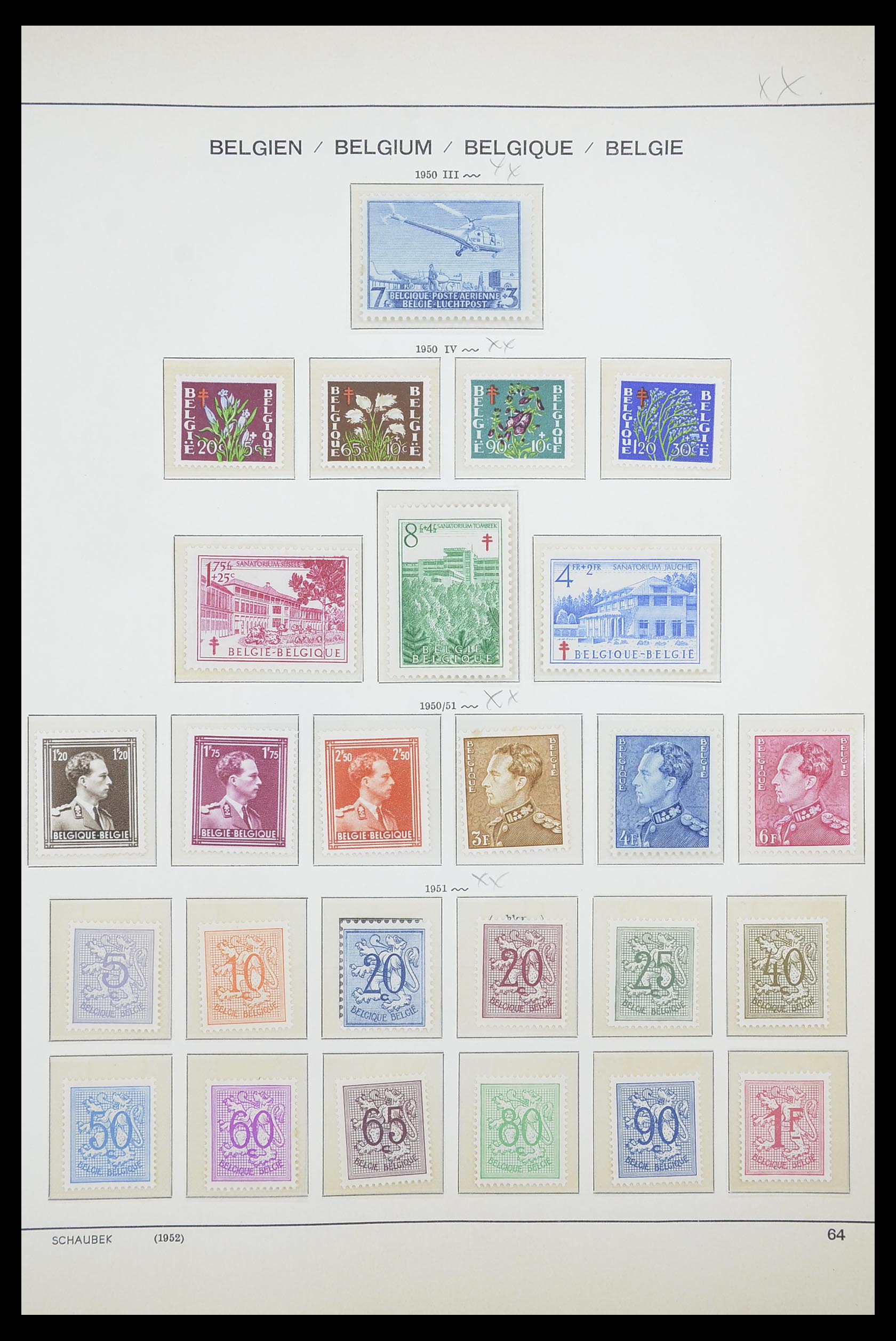 33886 028 - Stamp collection 33886 Belgium 1858-1974.