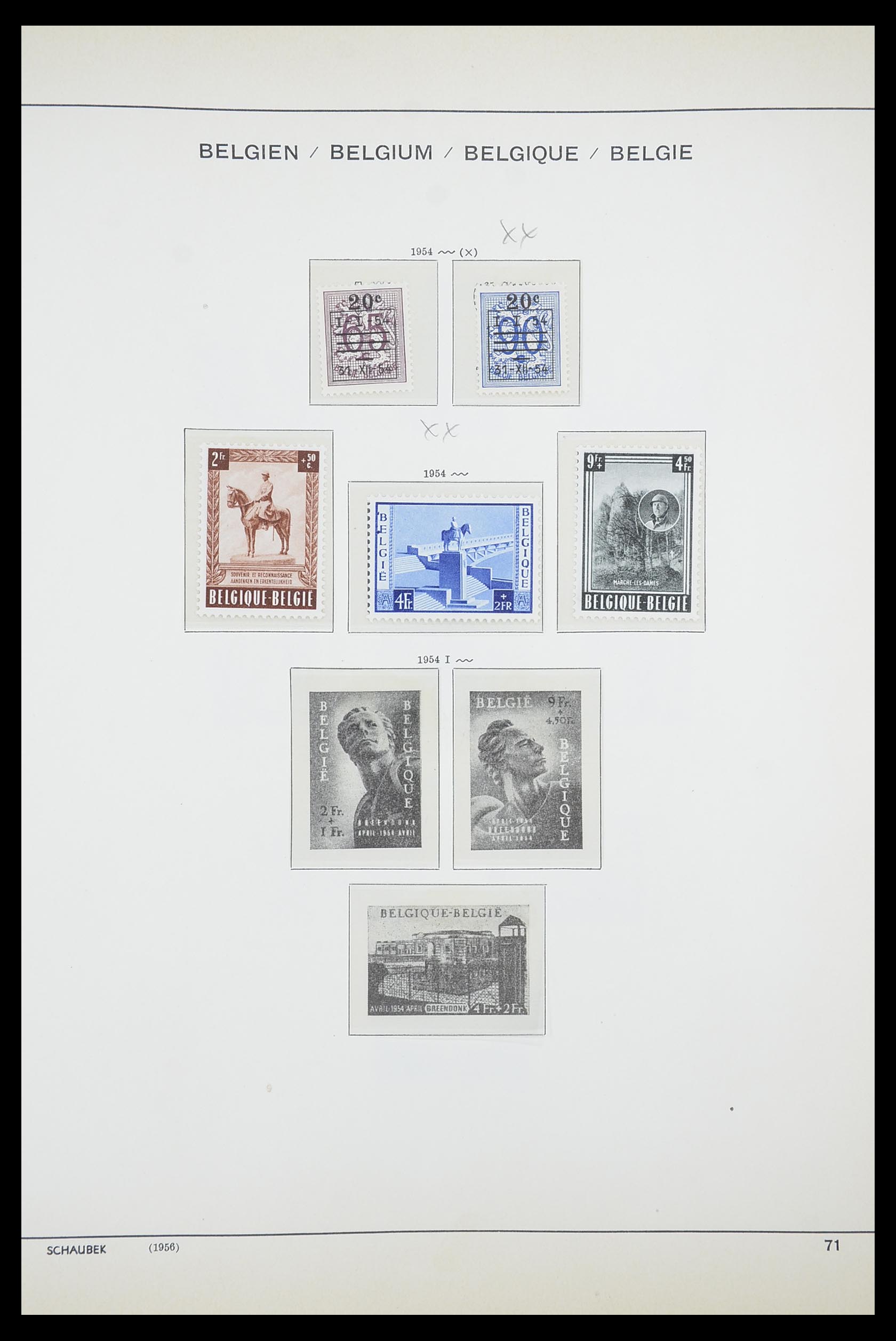 33886 036 - Stamp collection 33886 Belgium 1858-1974.