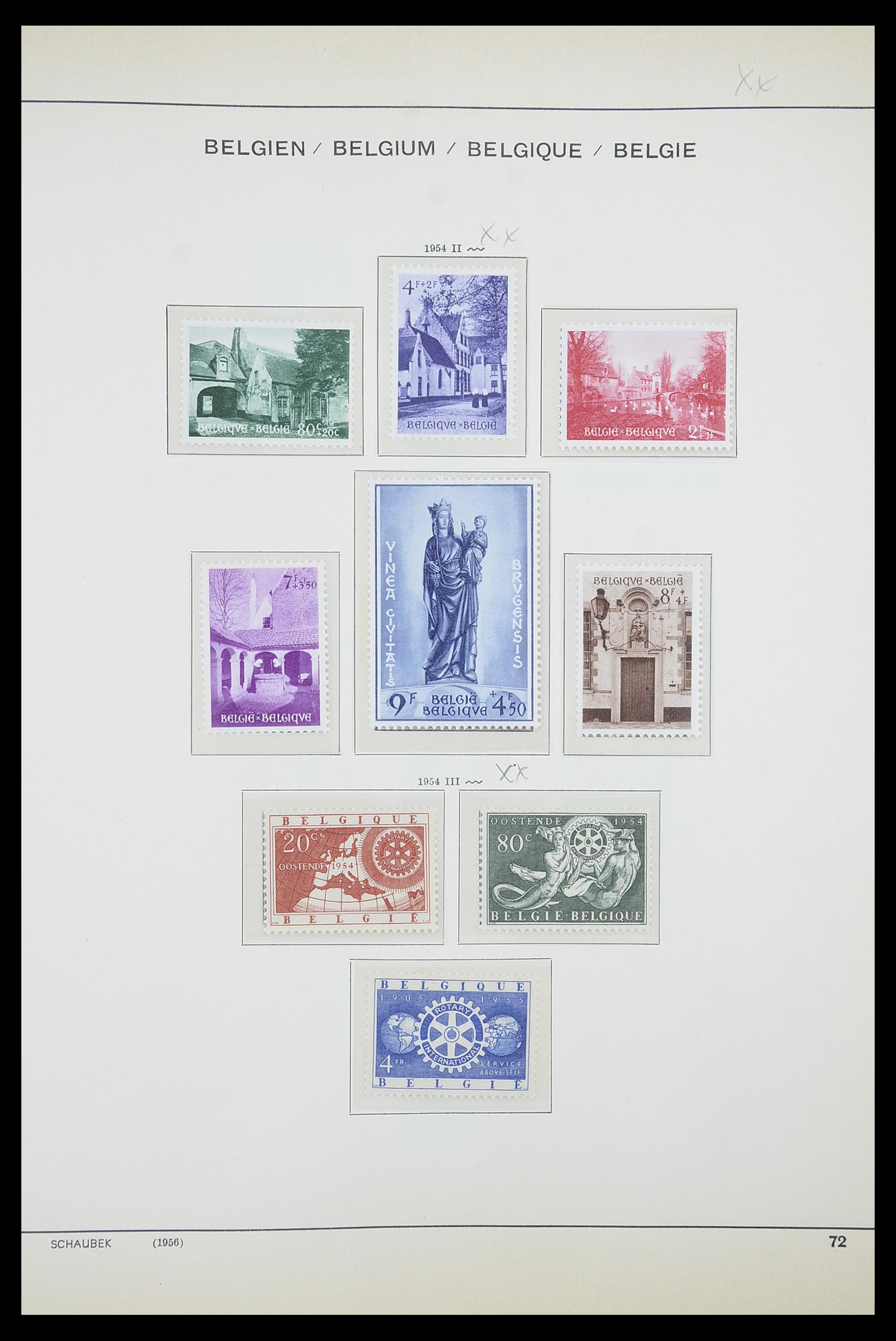 33886 037 - Stamp collection 33886 Belgium 1858-1974.