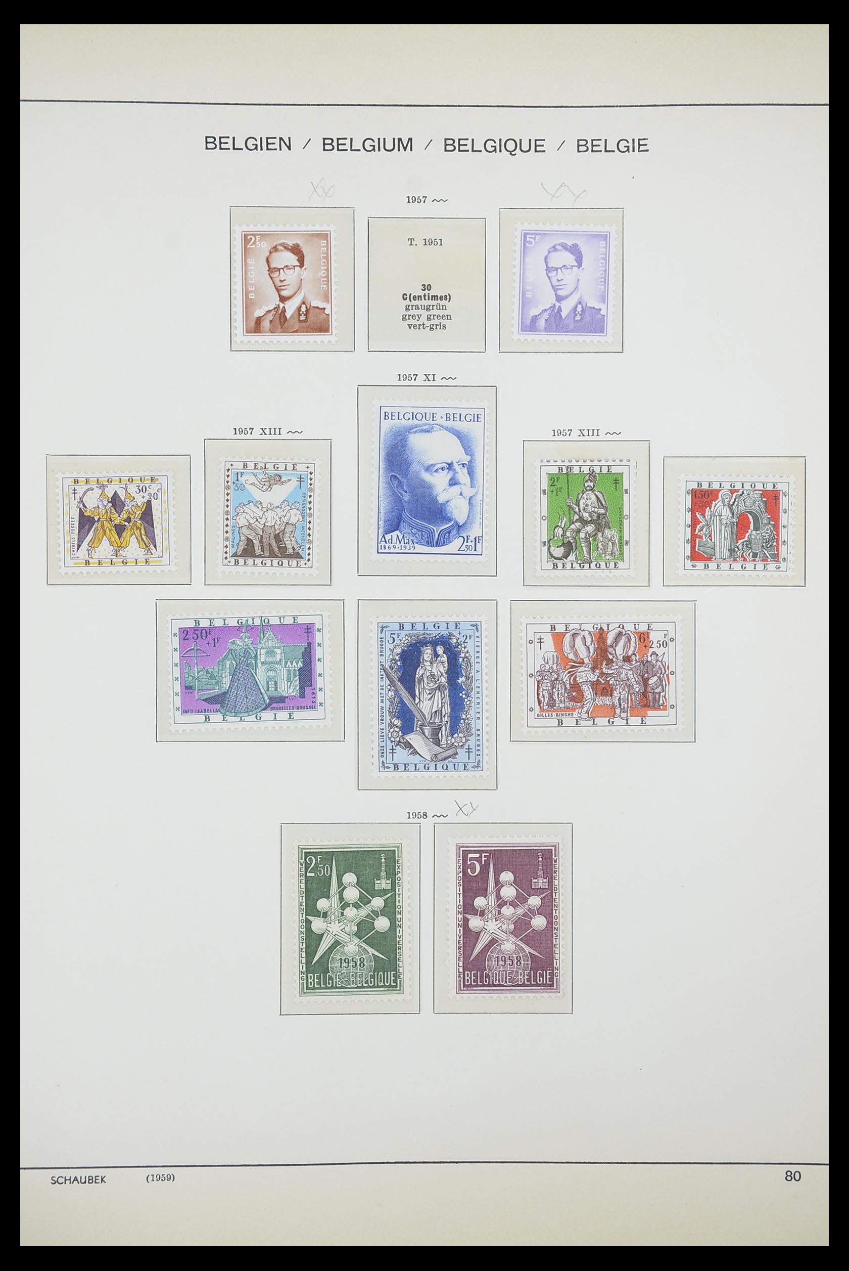 33886 045 - Stamp collection 33886 Belgium 1858-1974.