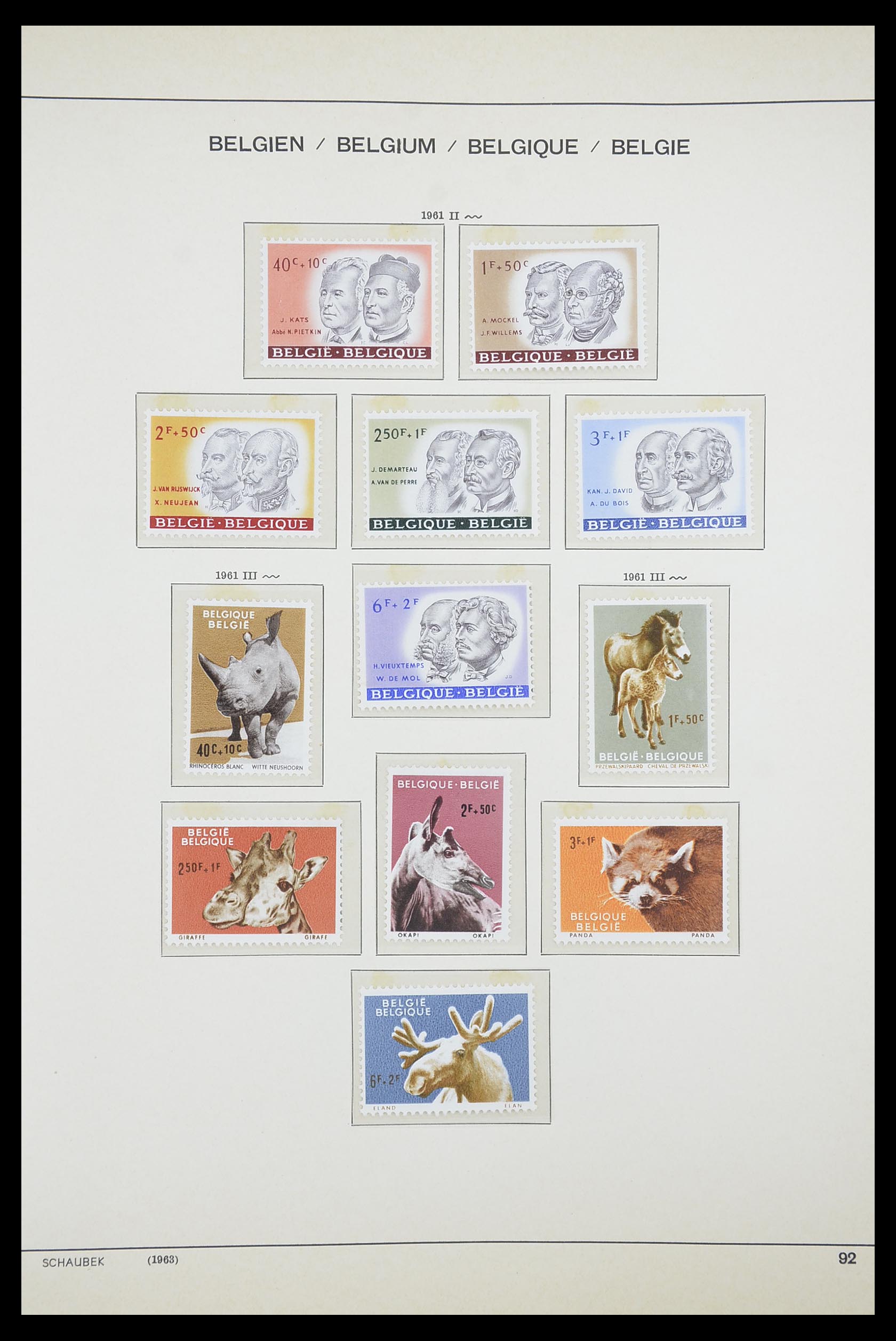 33886 057 - Stamp collection 33886 Belgium 1858-1974.