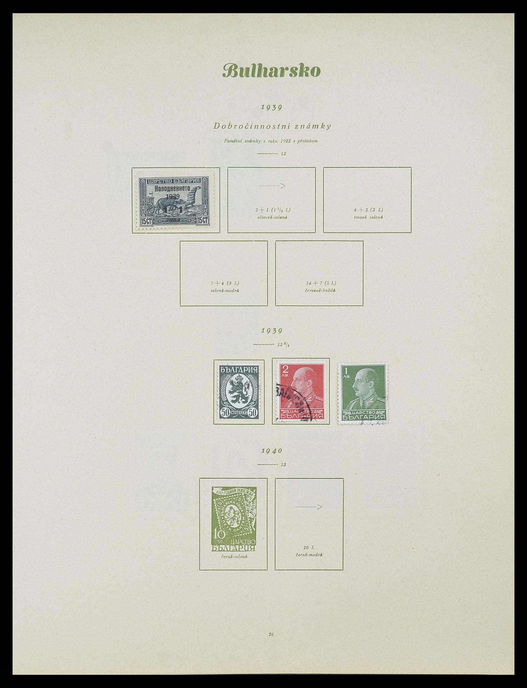 33887 022 - Postzegelverzameling 33887 Bulgarije 1879-1970.