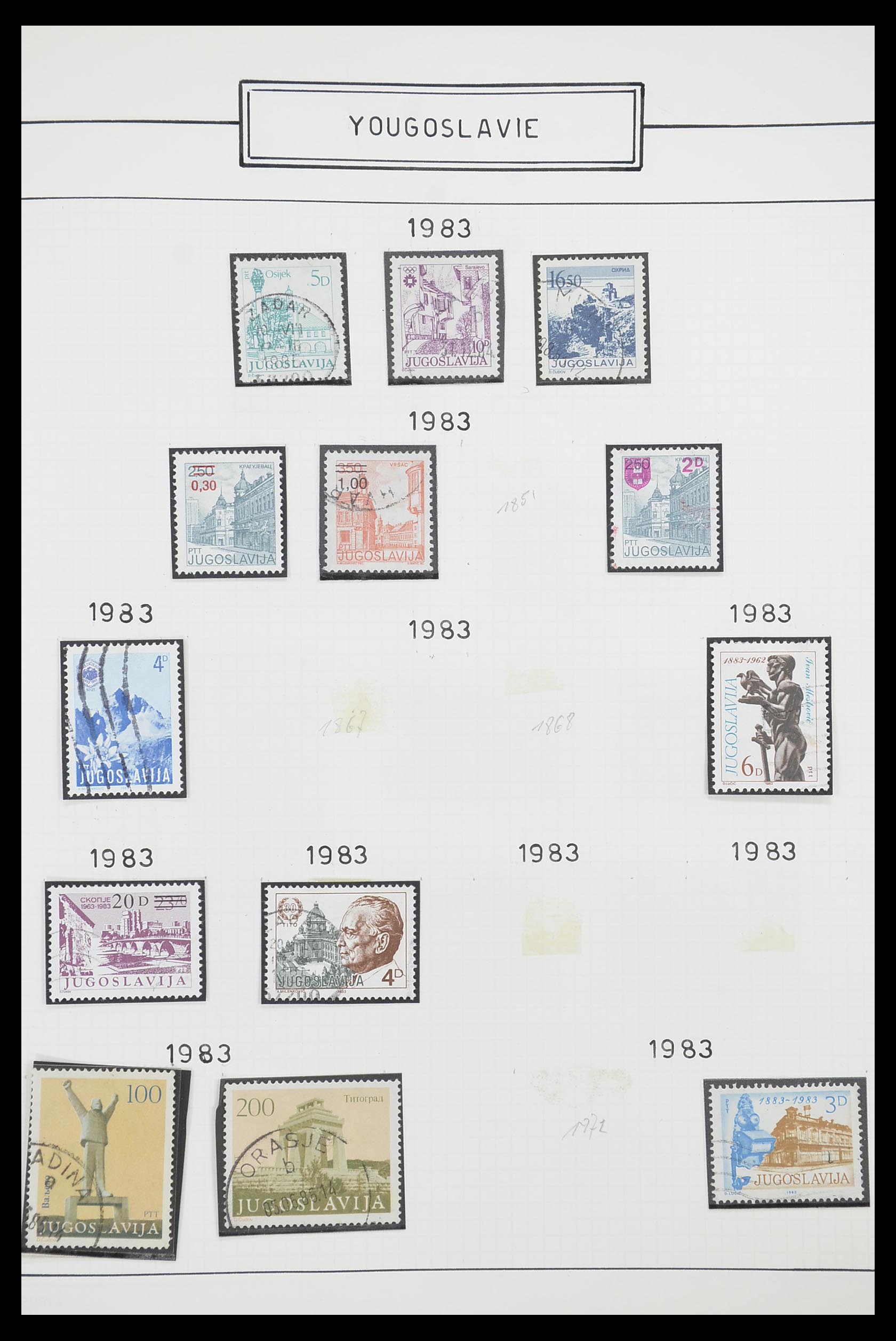 33888 064 - Stamp collection 33888 Yugoslavia 1906-1983.