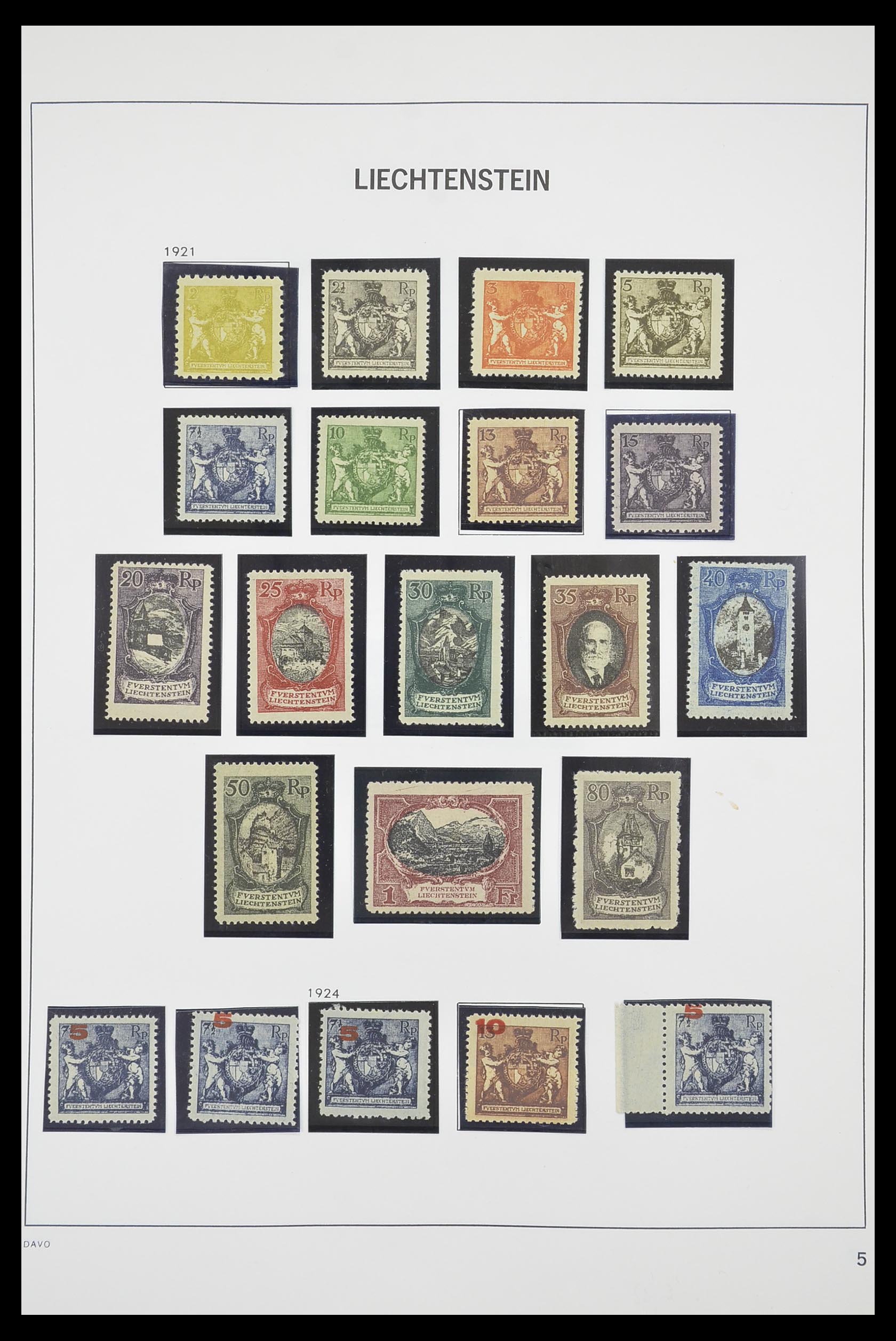 33890 005 - Stamp collection 33890 Liechtenstein 1912-1986.