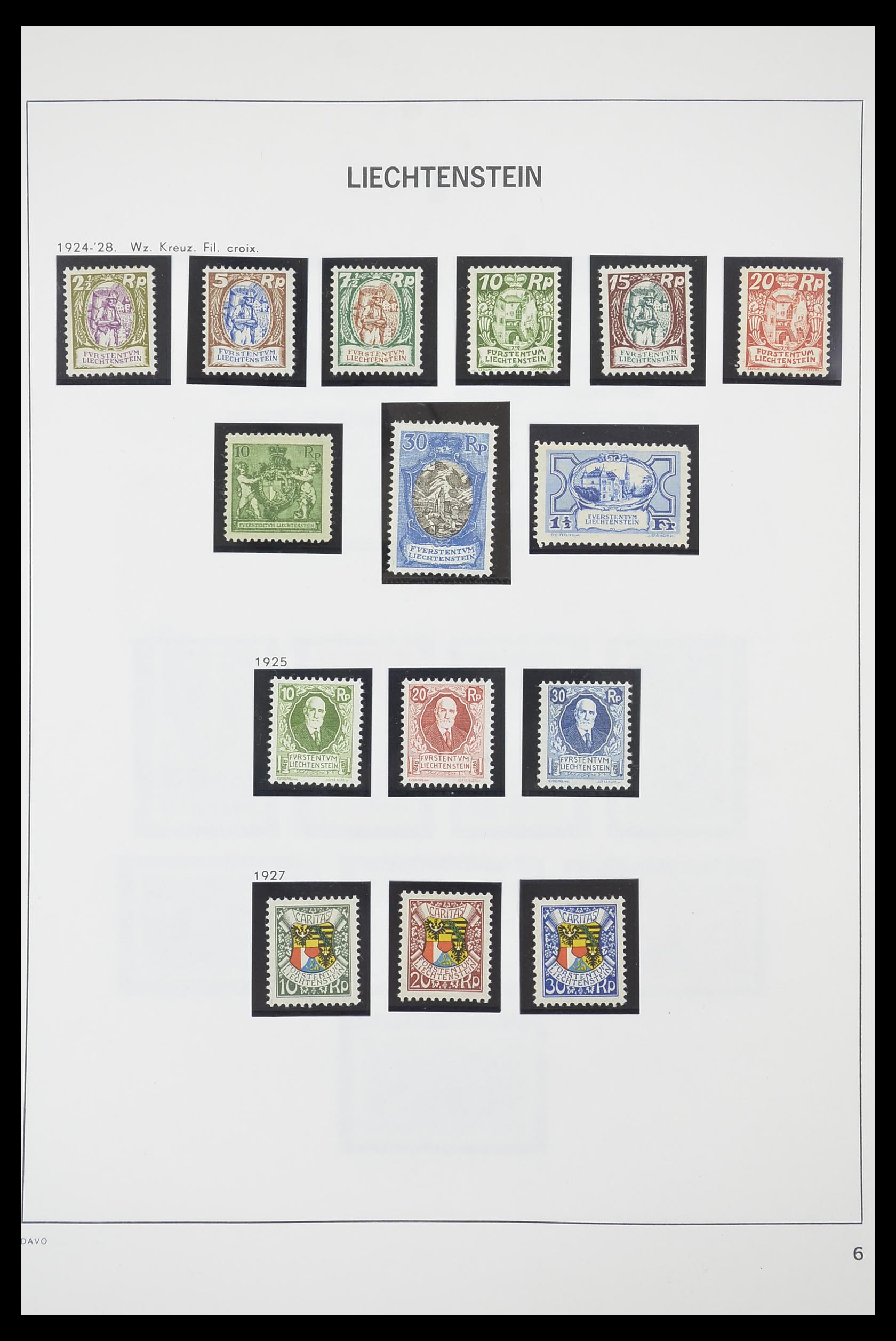 33890 007 - Stamp collection 33890 Liechtenstein 1912-1986.