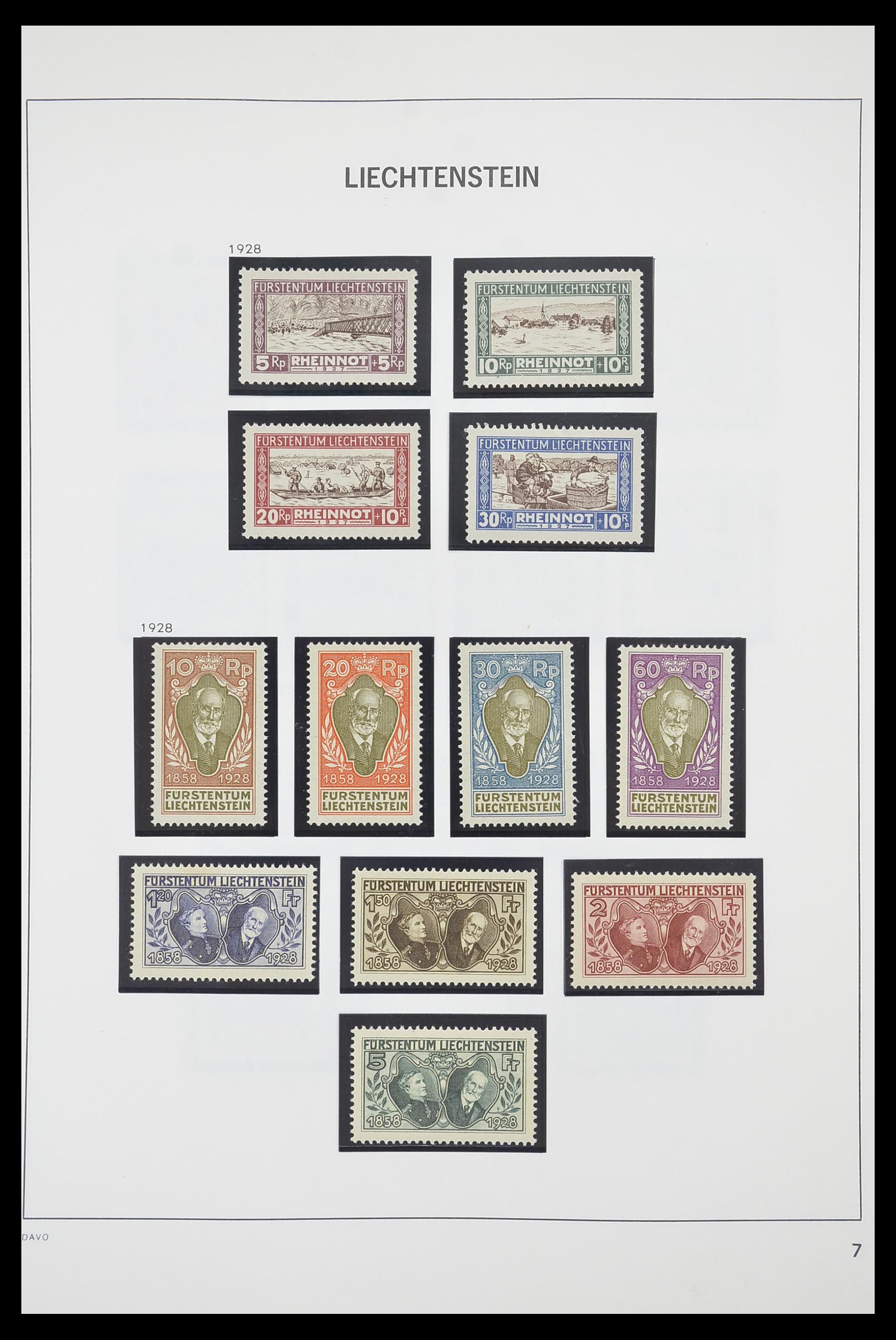 33890 008 - Stamp collection 33890 Liechtenstein 1912-1986.