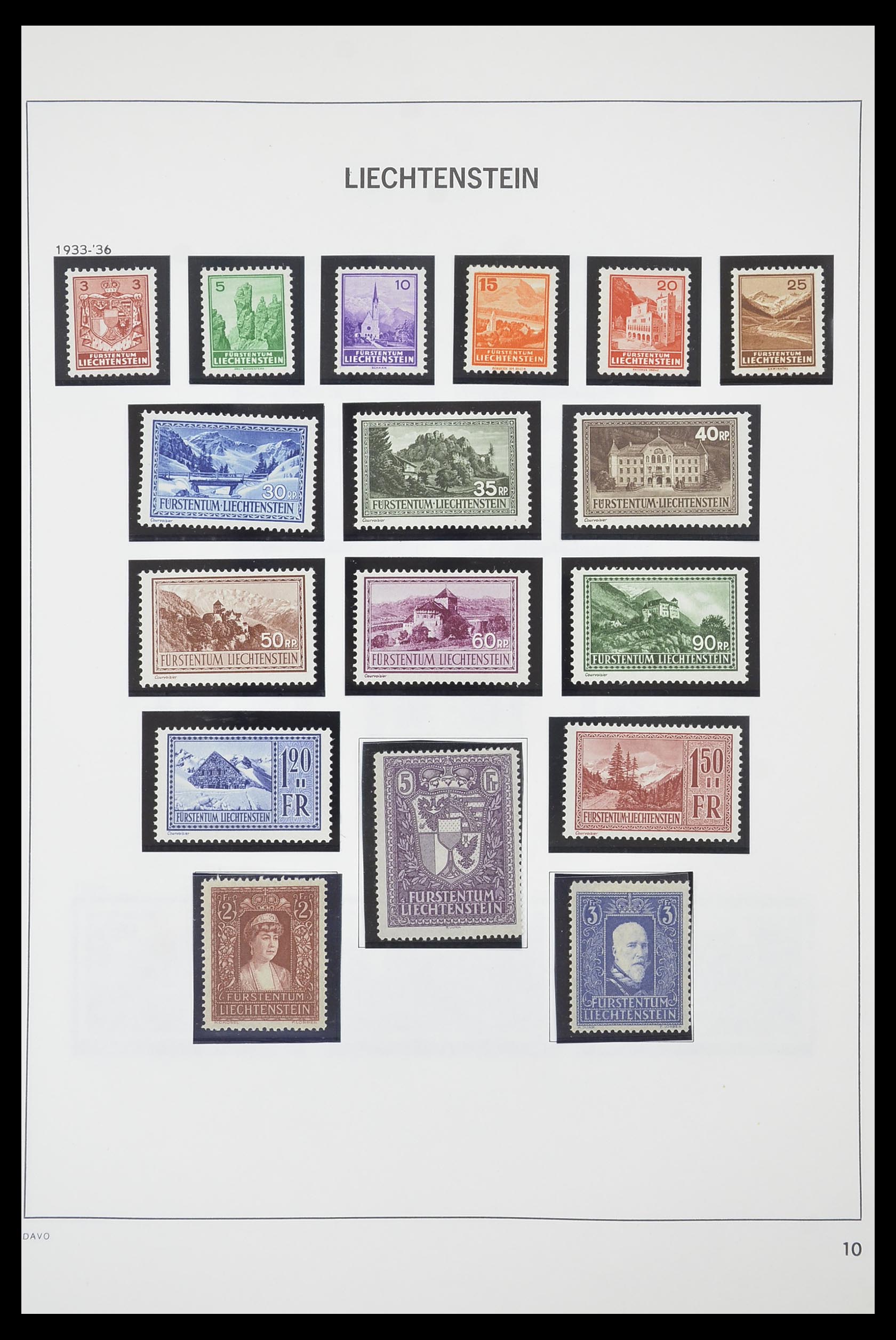 33890 011 - Stamp collection 33890 Liechtenstein 1912-1986.