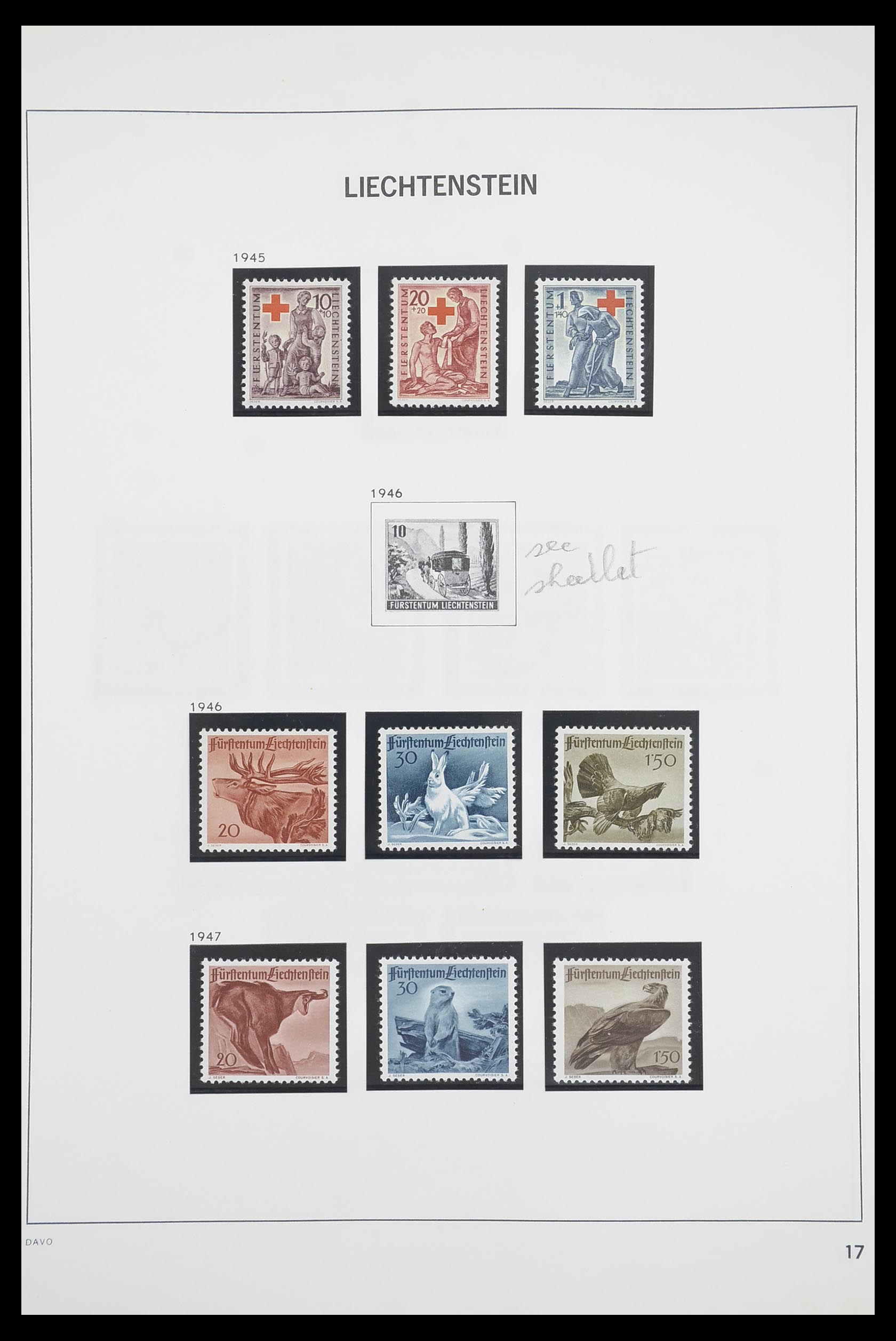 33890 018 - Postzegelverzameling 33890 Liechtenstein 1912-1986.