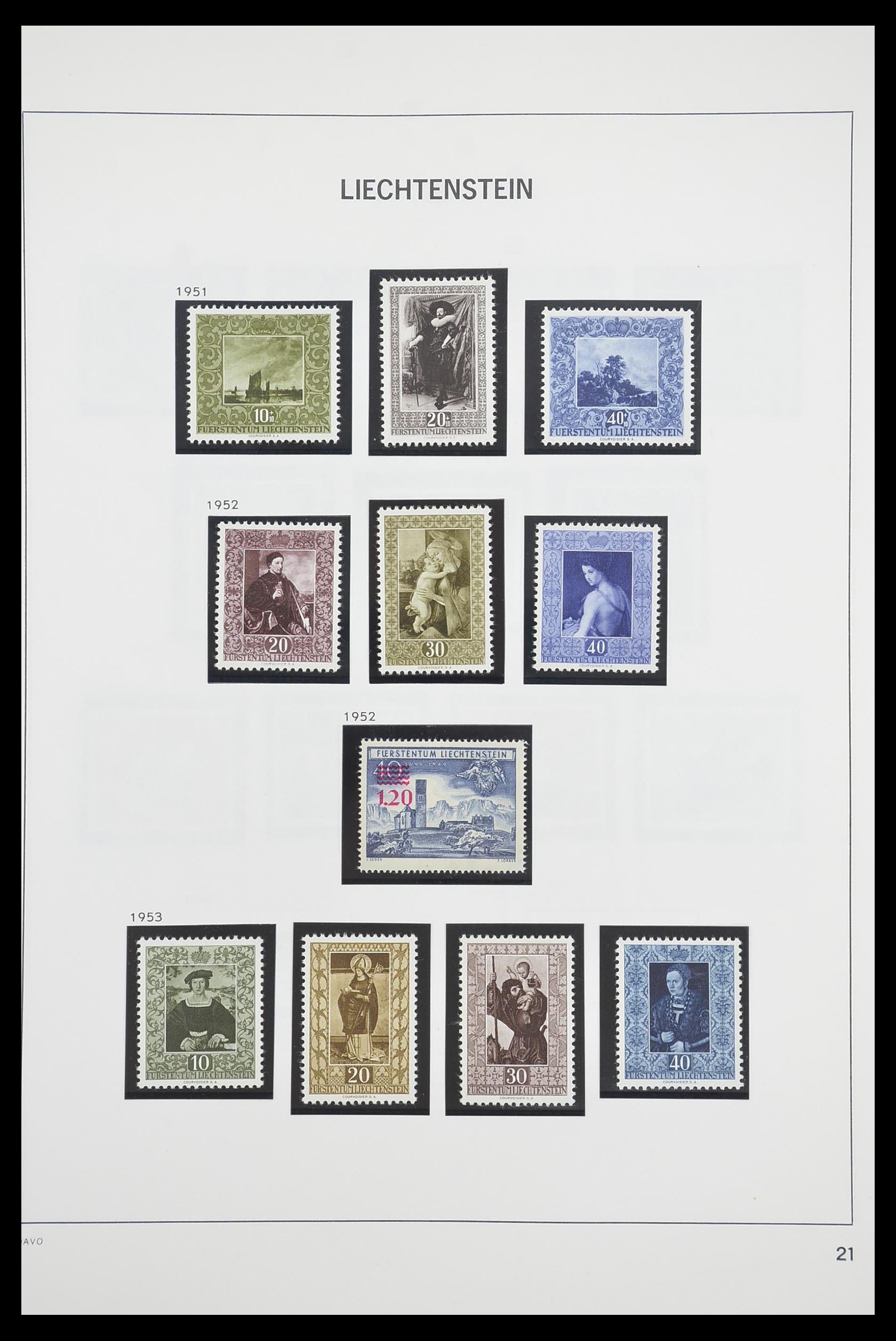 33890 022 - Postzegelverzameling 33890 Liechtenstein 1912-1986.