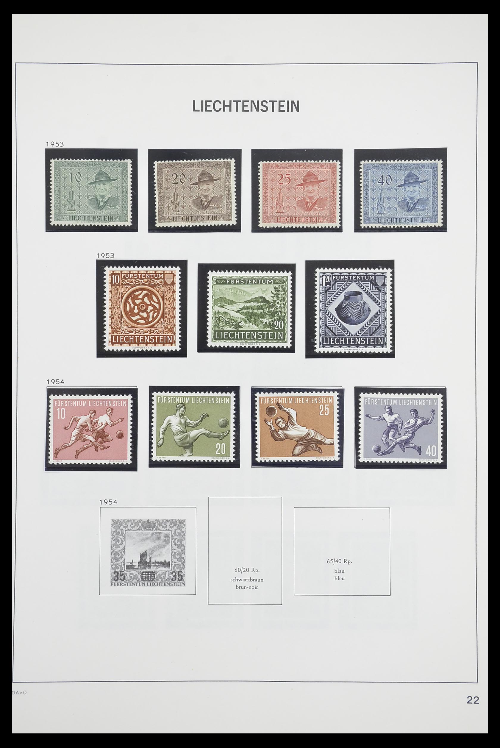 33890 023 - Stamp collection 33890 Liechtenstein 1912-1986.
